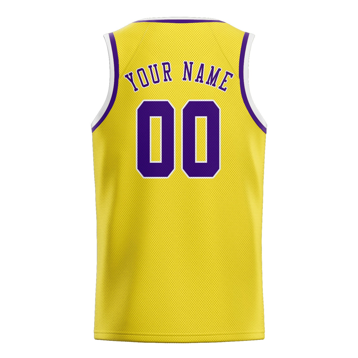 Benutzerdefiniertes Professionelles Blassgelb Lila Basketballtrikot