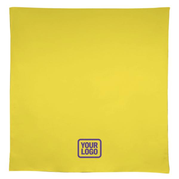 Tovaglia quadrata viola giallo pallido su misura