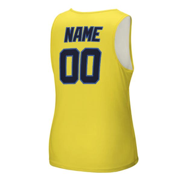 Maßgeschneidertes Blassgelb Stahlblau Herren Tanktop