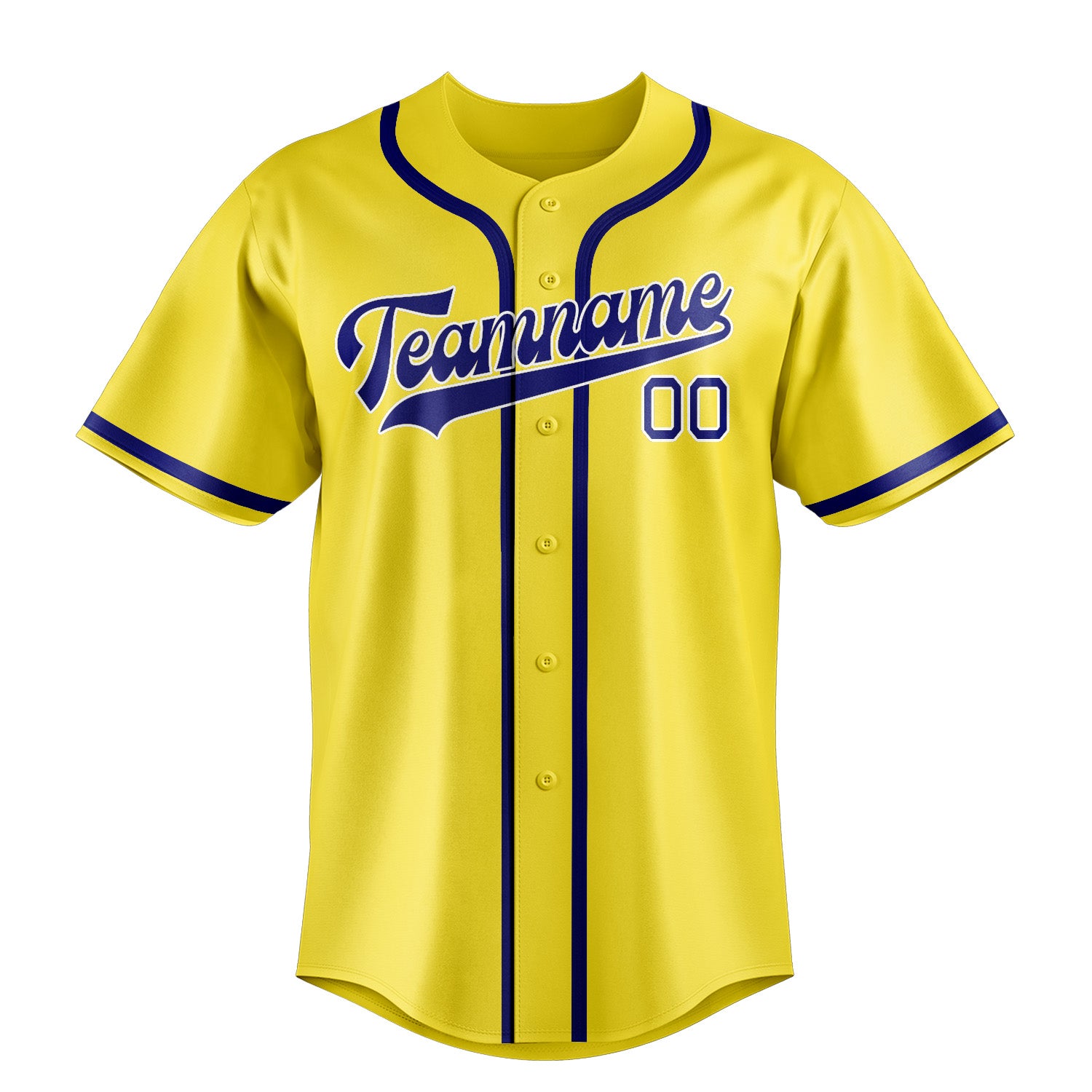 Benutzerdefiniertes Professionelles Blassgelb Himmelblau Baseballtrikot