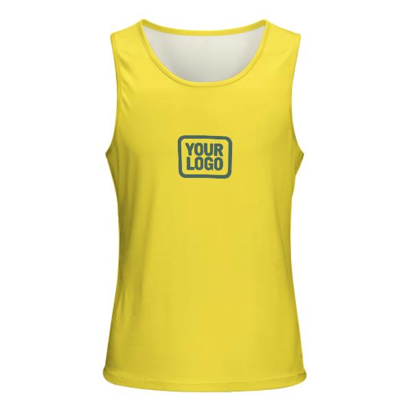 Maßgeschneidertes Blassgelb Blaugrün Herren Tanktop