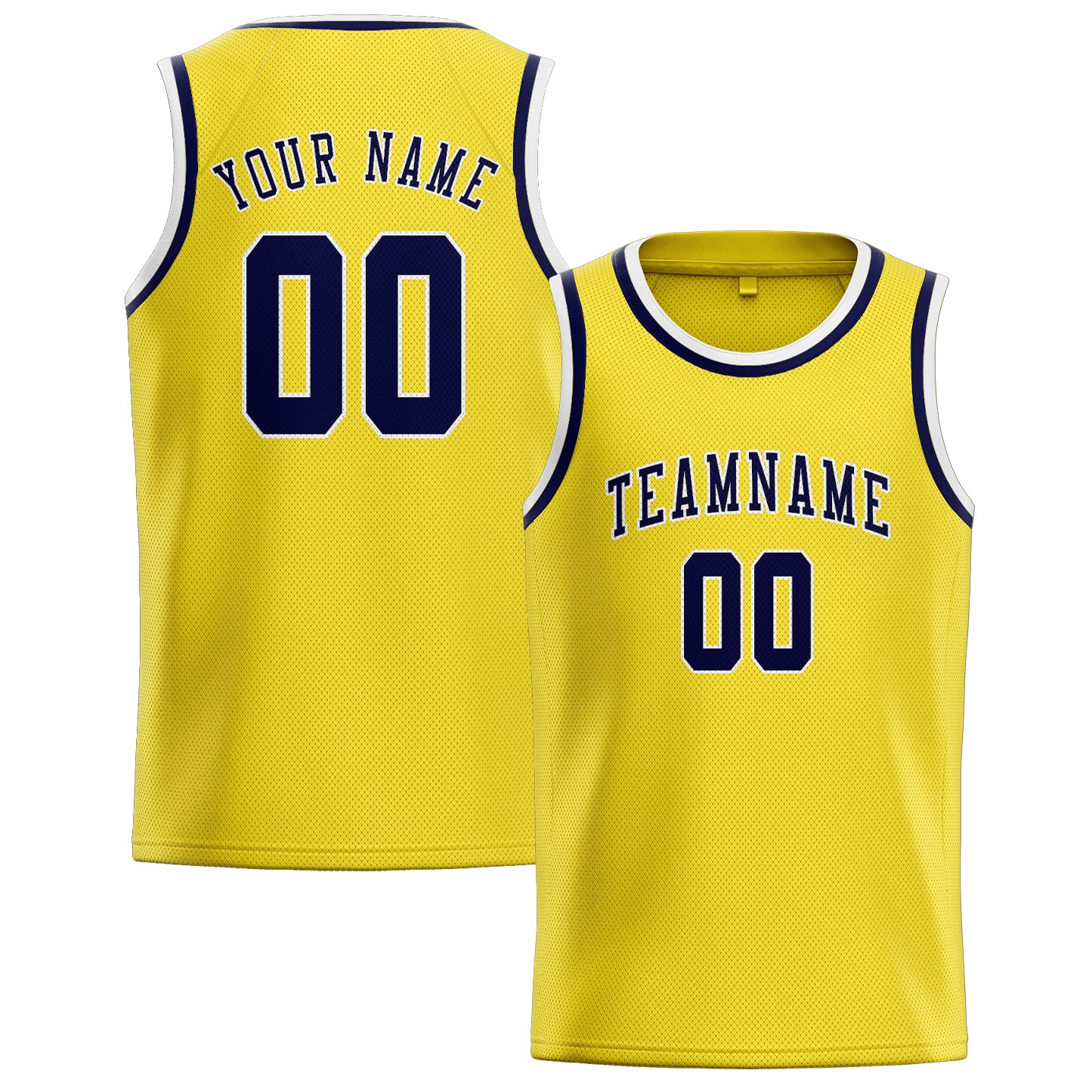 Benutzerdefiniertes Professionelles Blassgelb Stahlblau Basketballtrikot