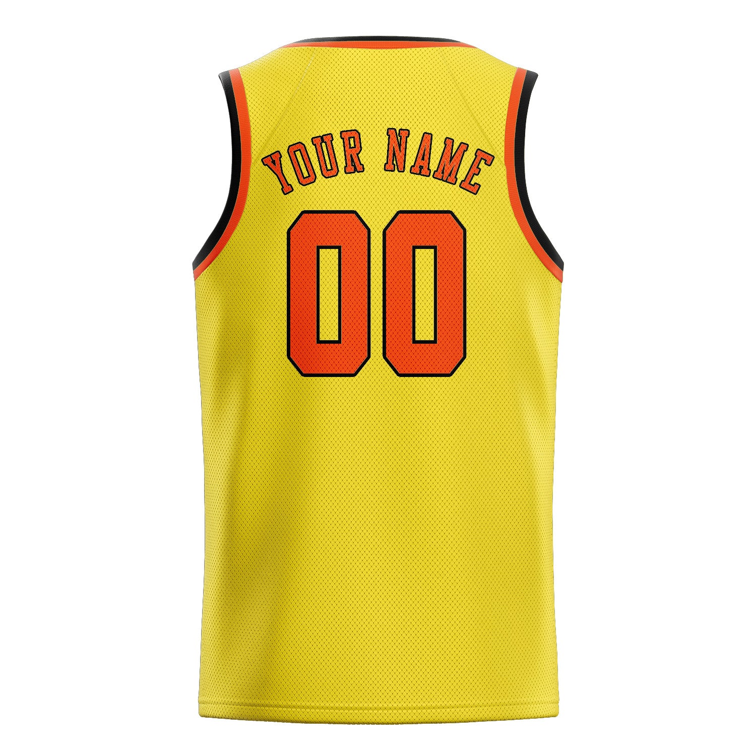 Benutzerdefiniertes Professionelles Blassgelb Orangerot Basketballtrikot