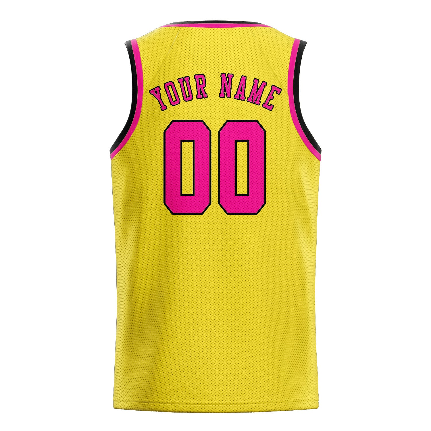 Benutzerdefiniertes Professionelles Blassgelb Rosarot Basketballtrikot