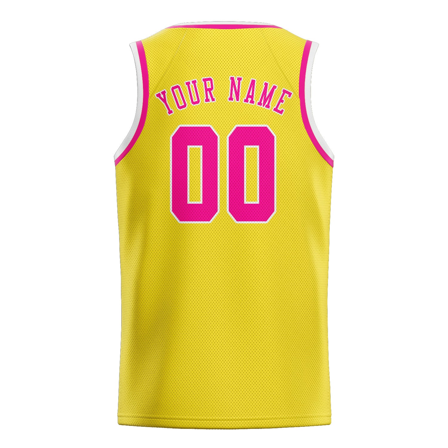 Benutzerdefiniertes Professionelles Blassgelb Rosarot Basketballtrikot