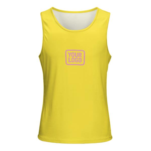 Maßgeschneidertes Blassgelb Rosa Herren Tanktop