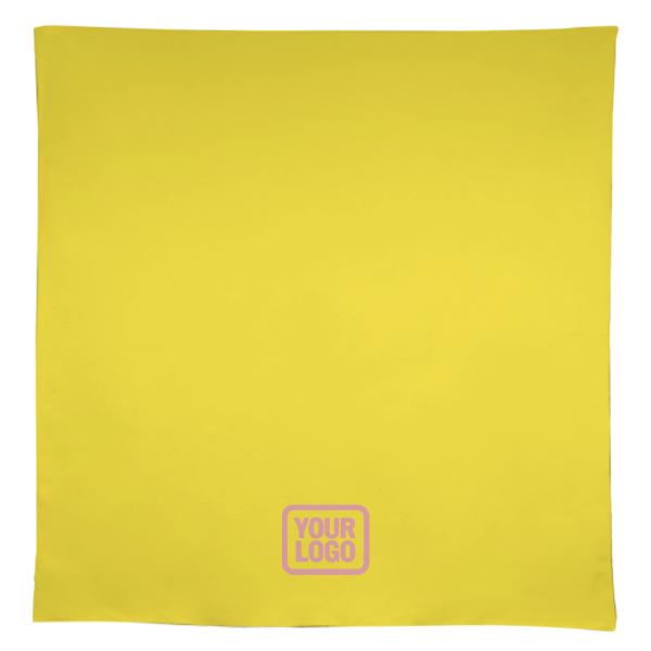 Tovaglia quadrata rosa giallo pallido su misura