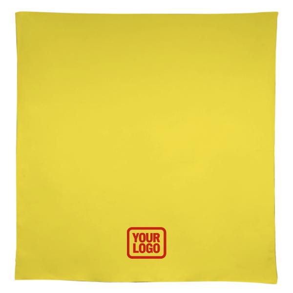 Tovaglia quadrata su misura color giallo pallido corallo rosso
