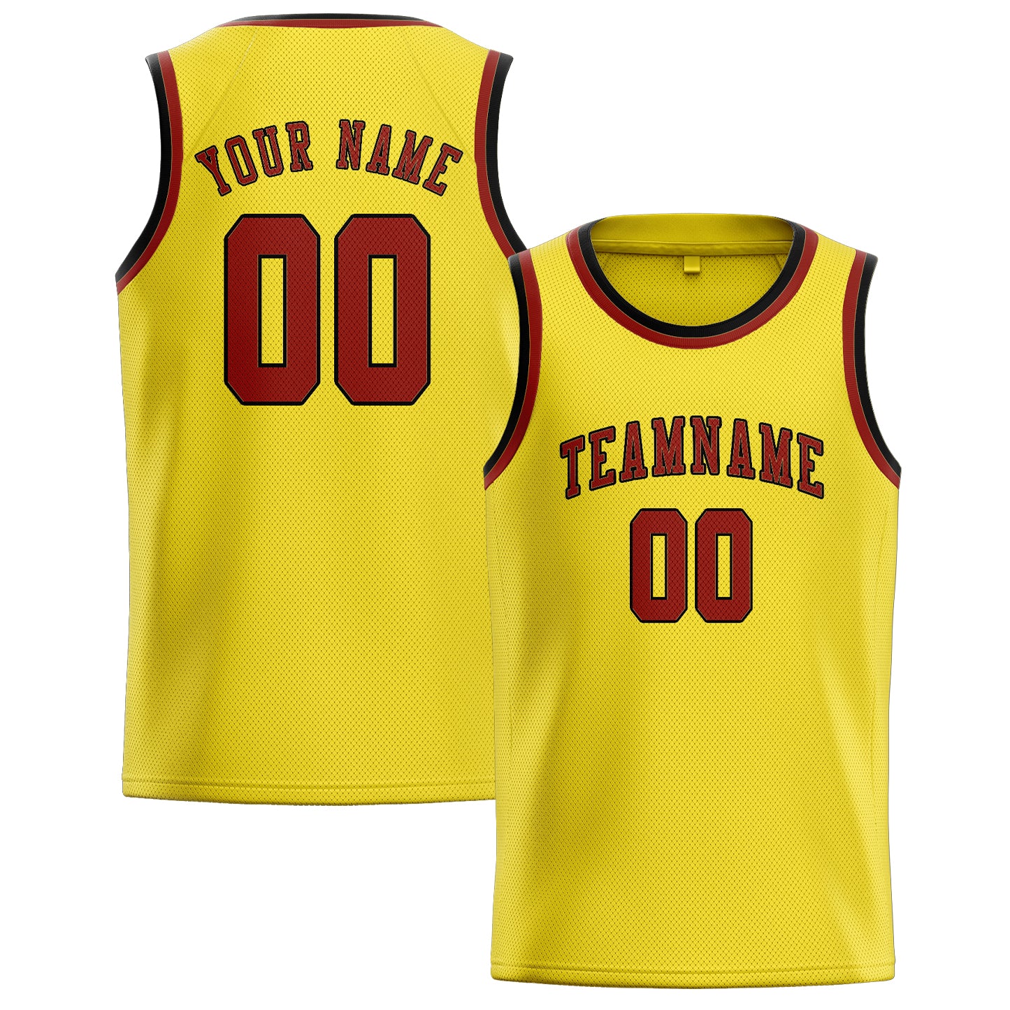 Benutzerdefiniertes Professionelles Blassgelb Korallenrot Basketballtrikot