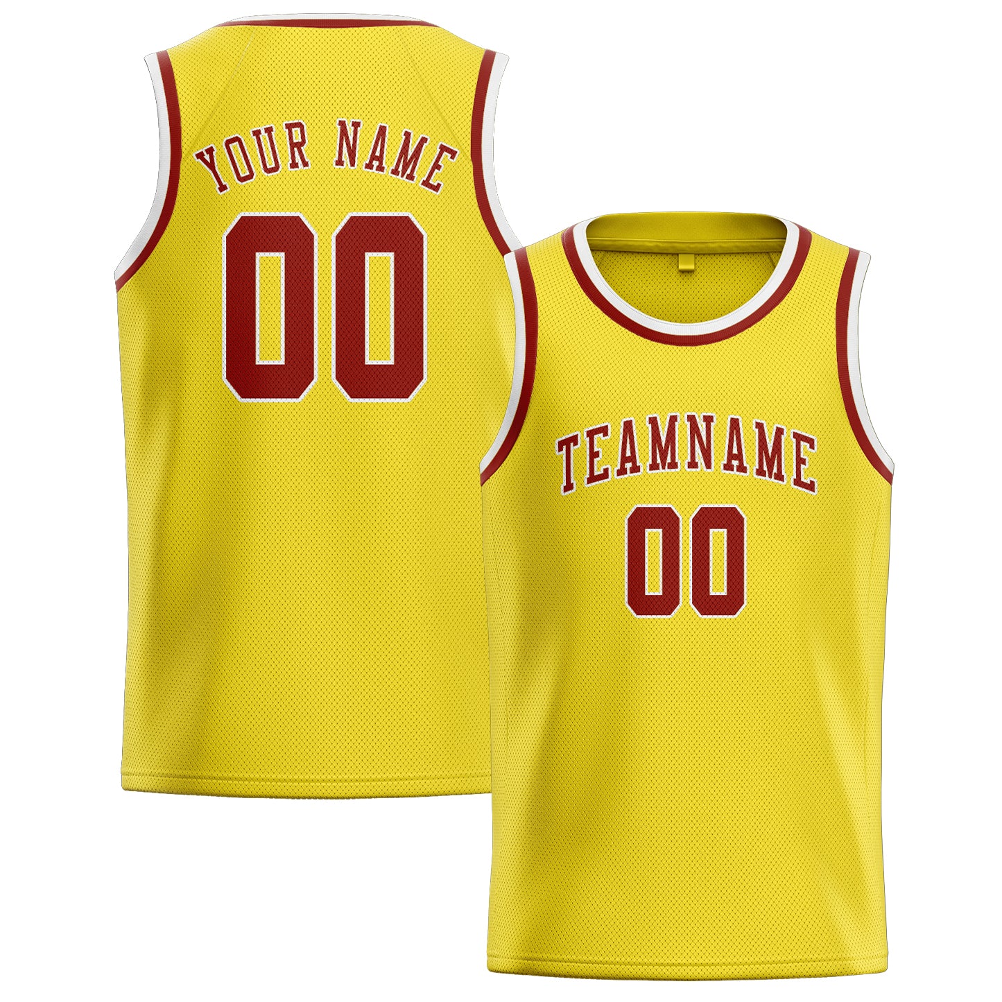 Benutzerdefiniertes Professionelles Blassgelb Korallenrot Basketballtrikot