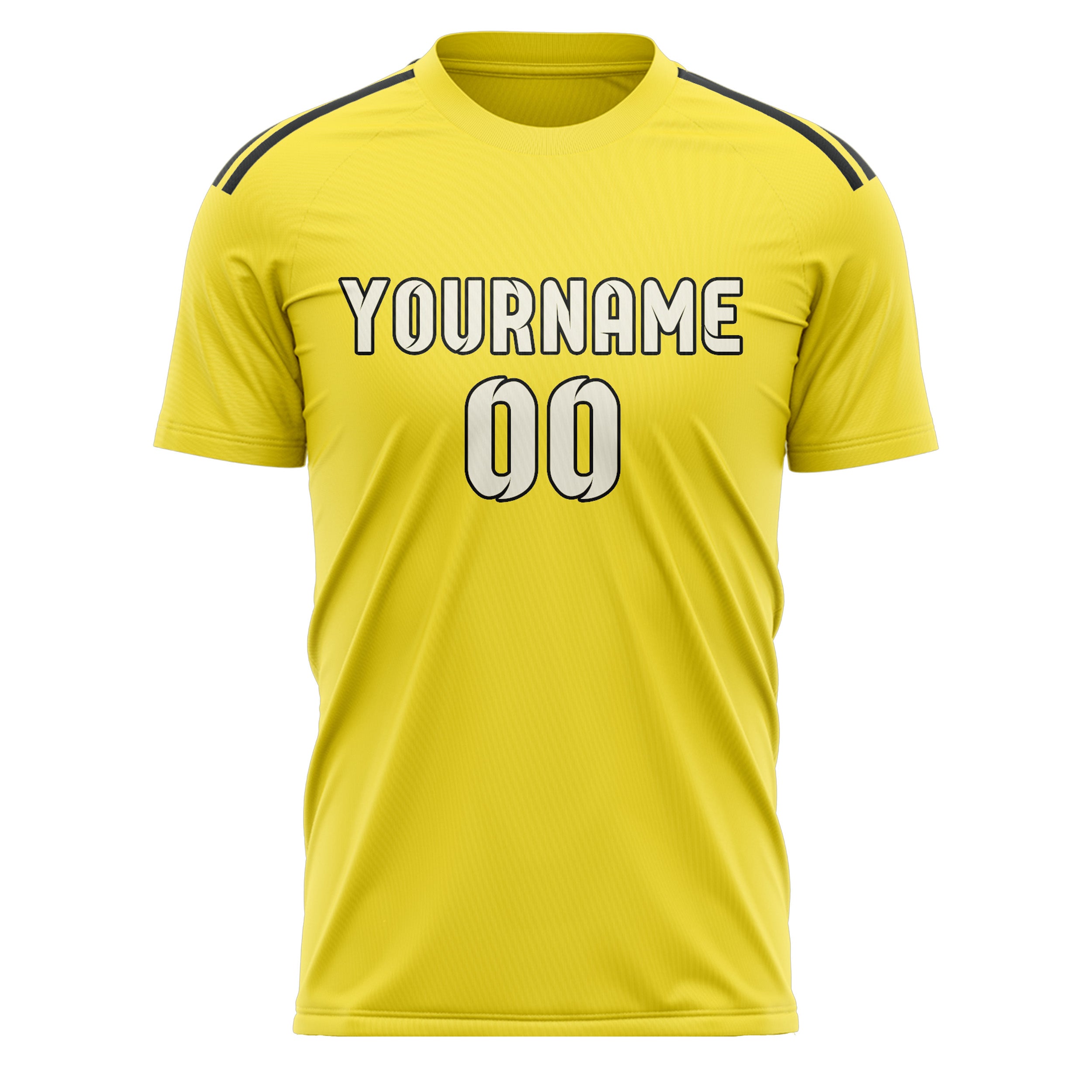 Benutzerdefiniertes Professionelles Blassgelb Beige Fußballtrikot