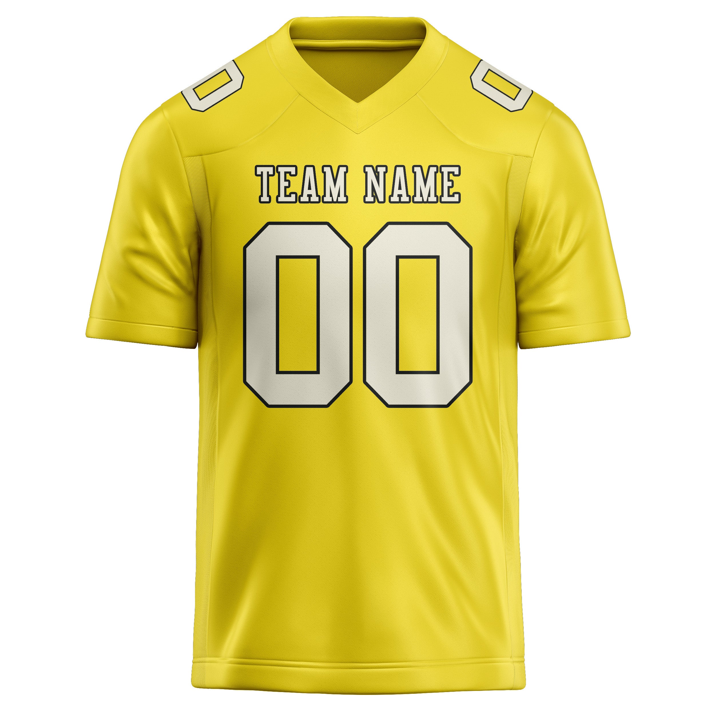 Maglia da rugby personalizzata professionale giallo pallido beige