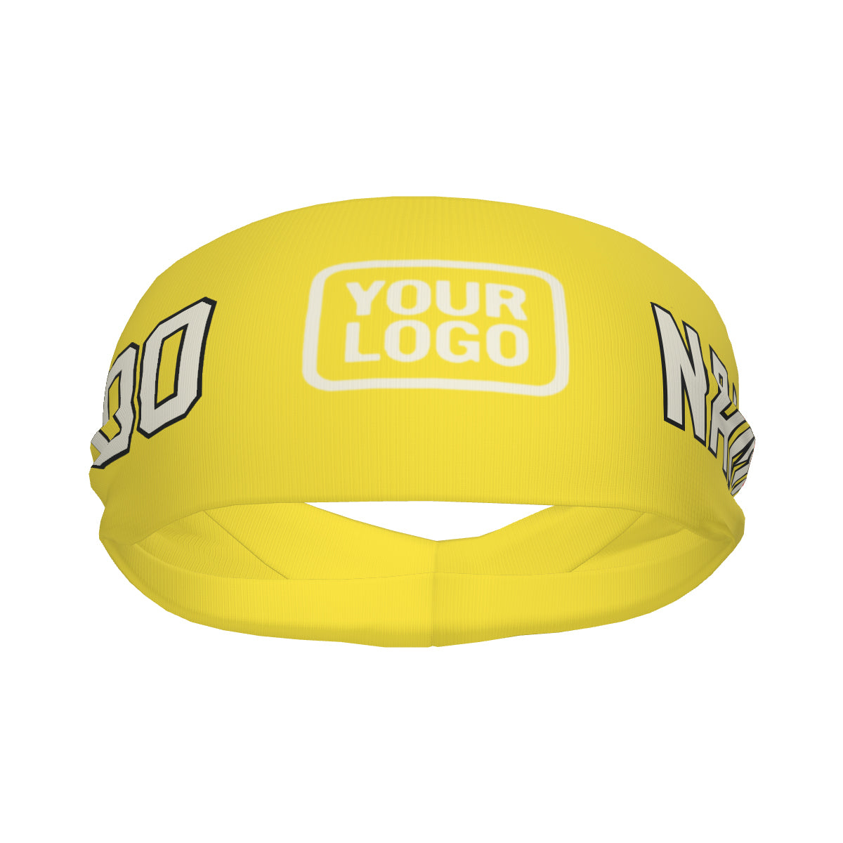 Maßgeschneidertes Blassgelb Beige Sport Stirnband