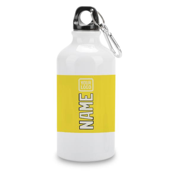 Maßgeschneidertes Blassgelb Beige Sportflasche