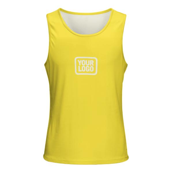 Maßgeschneidertes Blassgelb Beige Herren Tanktop