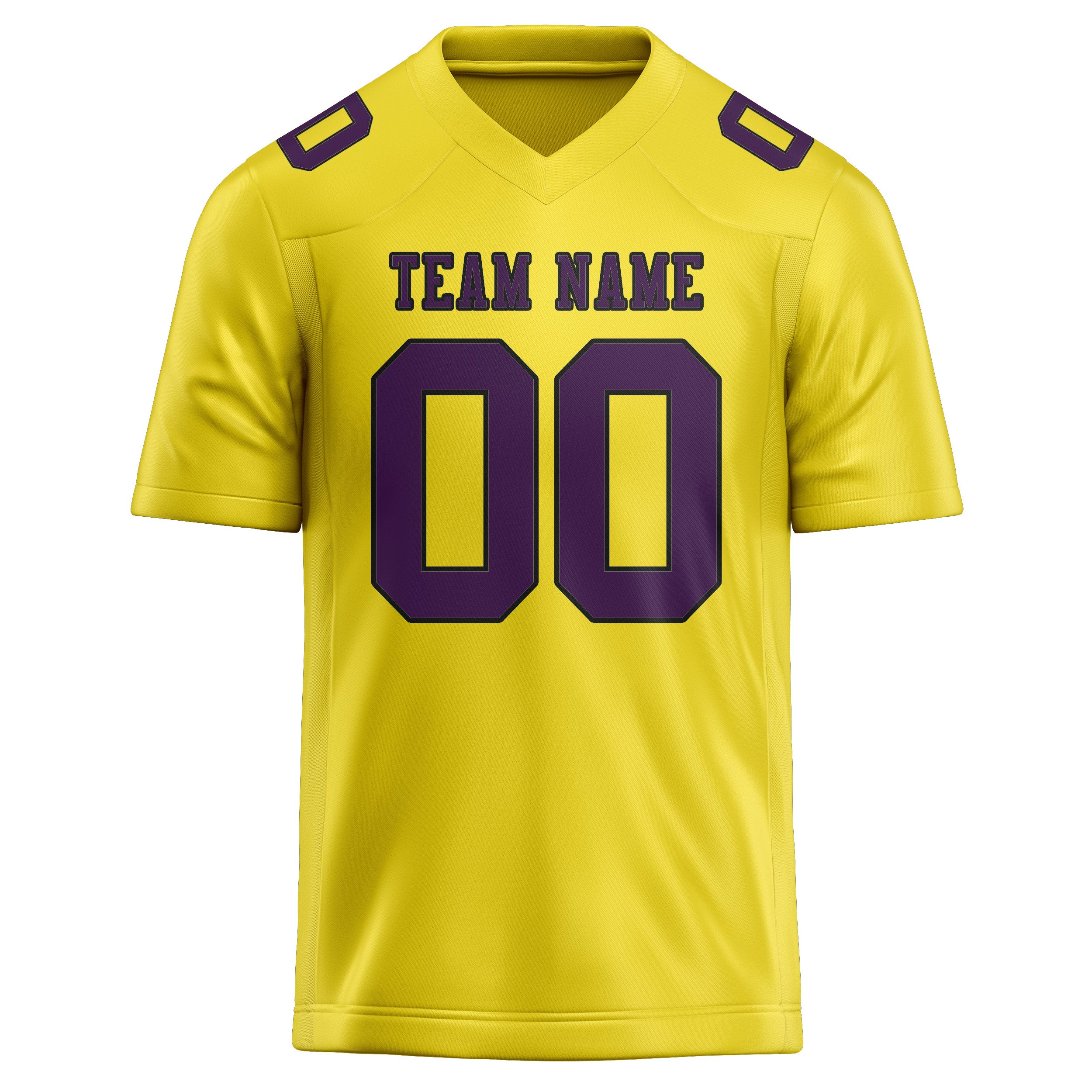 Maglia da rugby professionale personalizzata giallo pallido viola