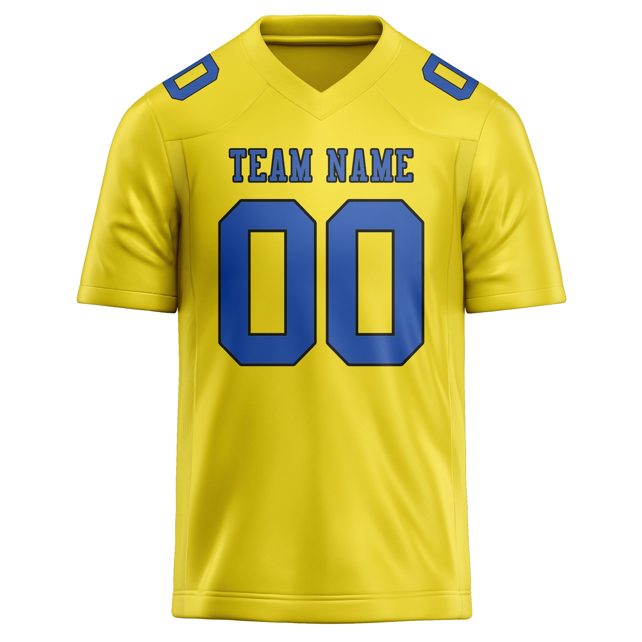 Maglia da rugby professionale personalizzata giallo pallido azzurro cielo