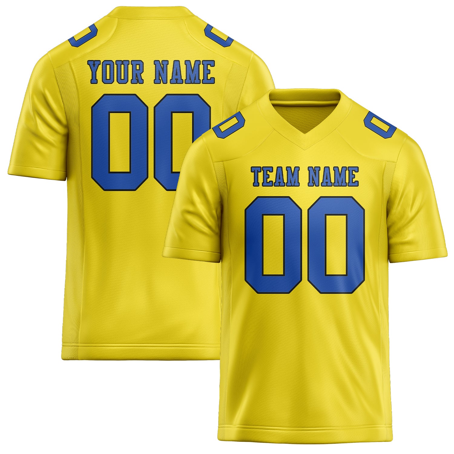 Maglia da rugby professionale personalizzata giallo pallido azzurro cielo
