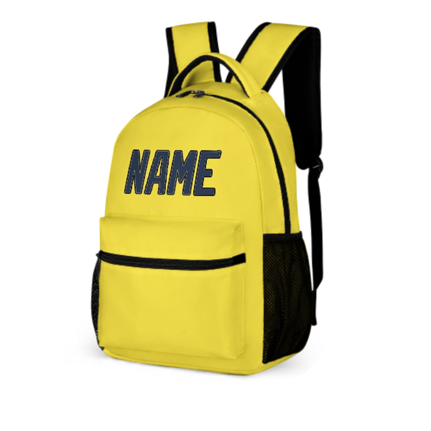Maßgeschneidertes Blassgelb Marineblau Kinderrucksack
