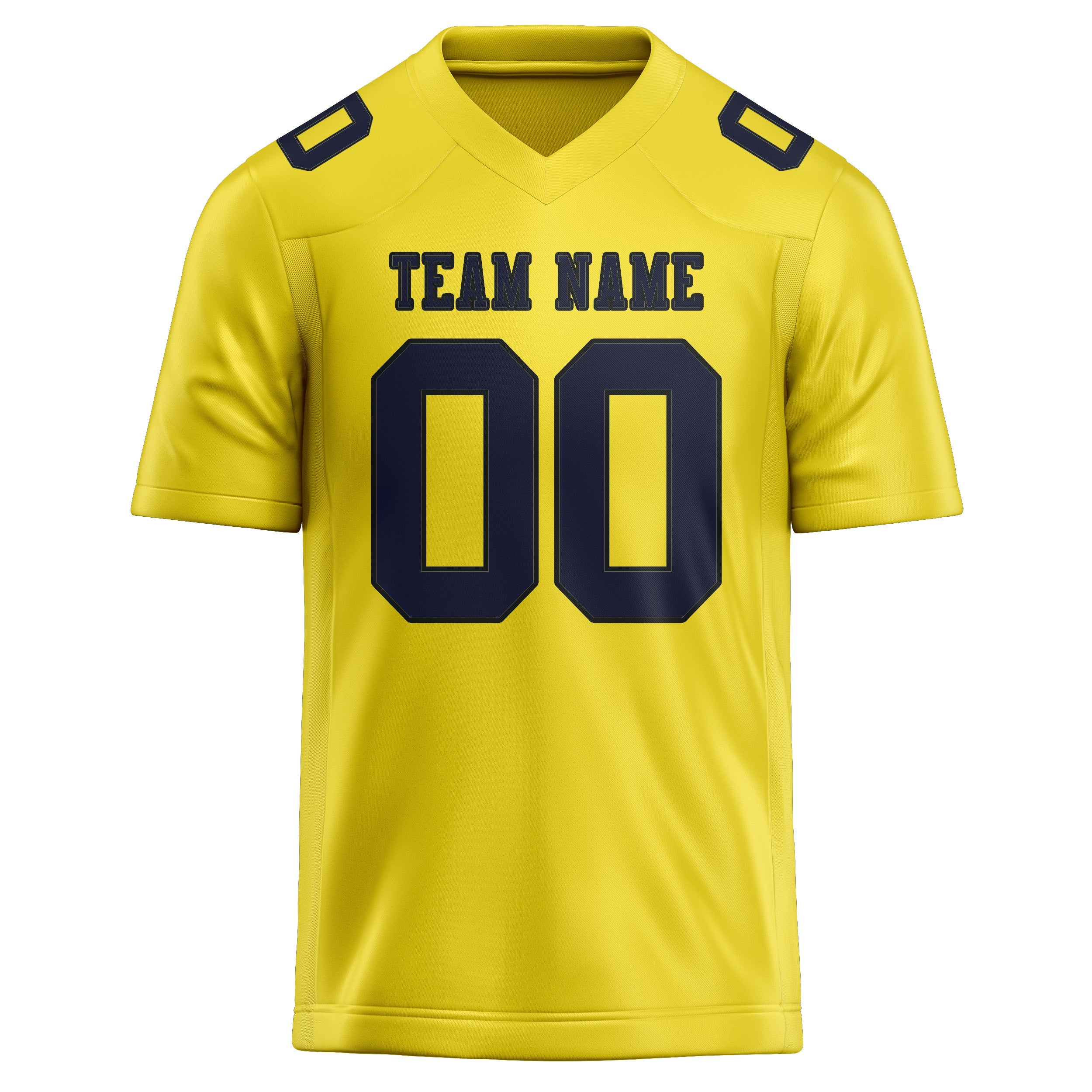 Maglia da rugby professionale personalizzata giallo pallido acciaio blu