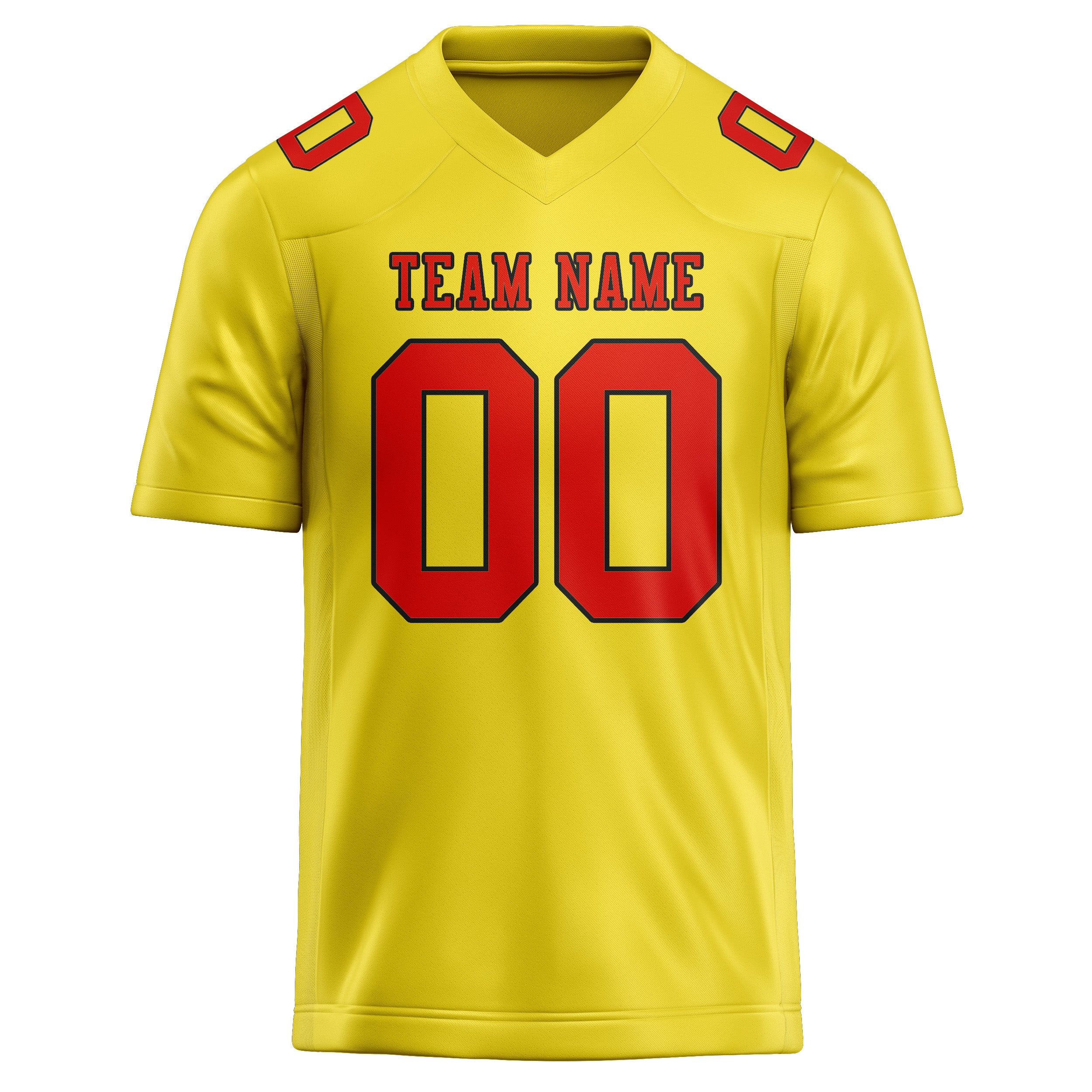 Maglia da rugby professionale personalizzata giallo pallido arancione rosso