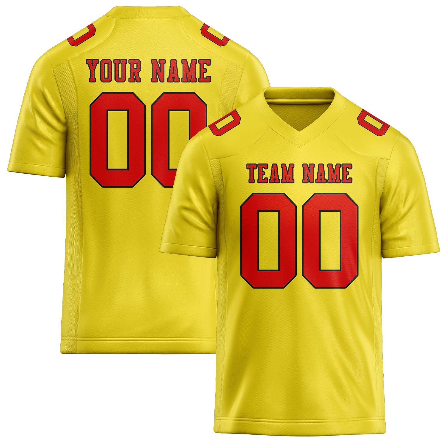 Maglia da rugby professionale personalizzata giallo pallido arancione rosso