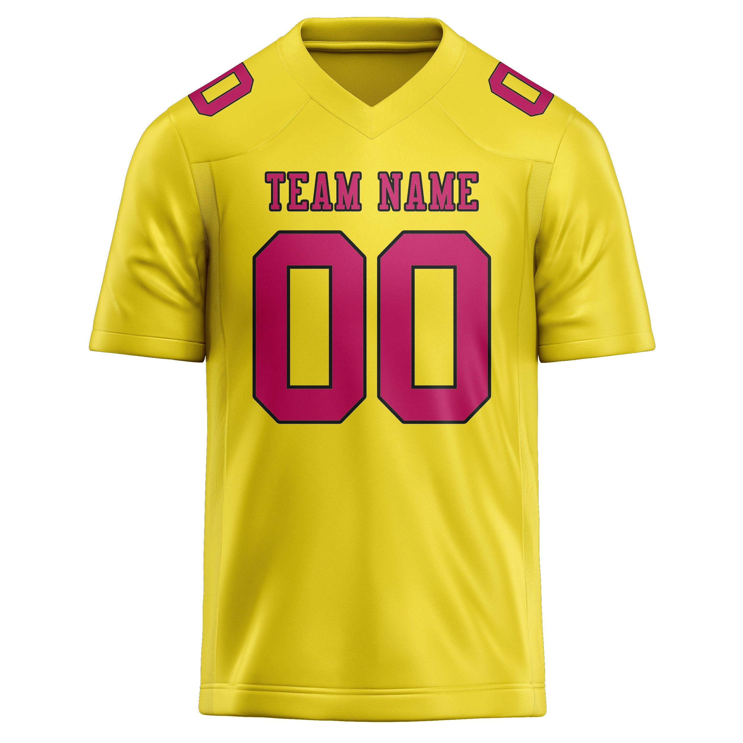 Maglia da rugby professionale personalizzata giallo pallido rosa