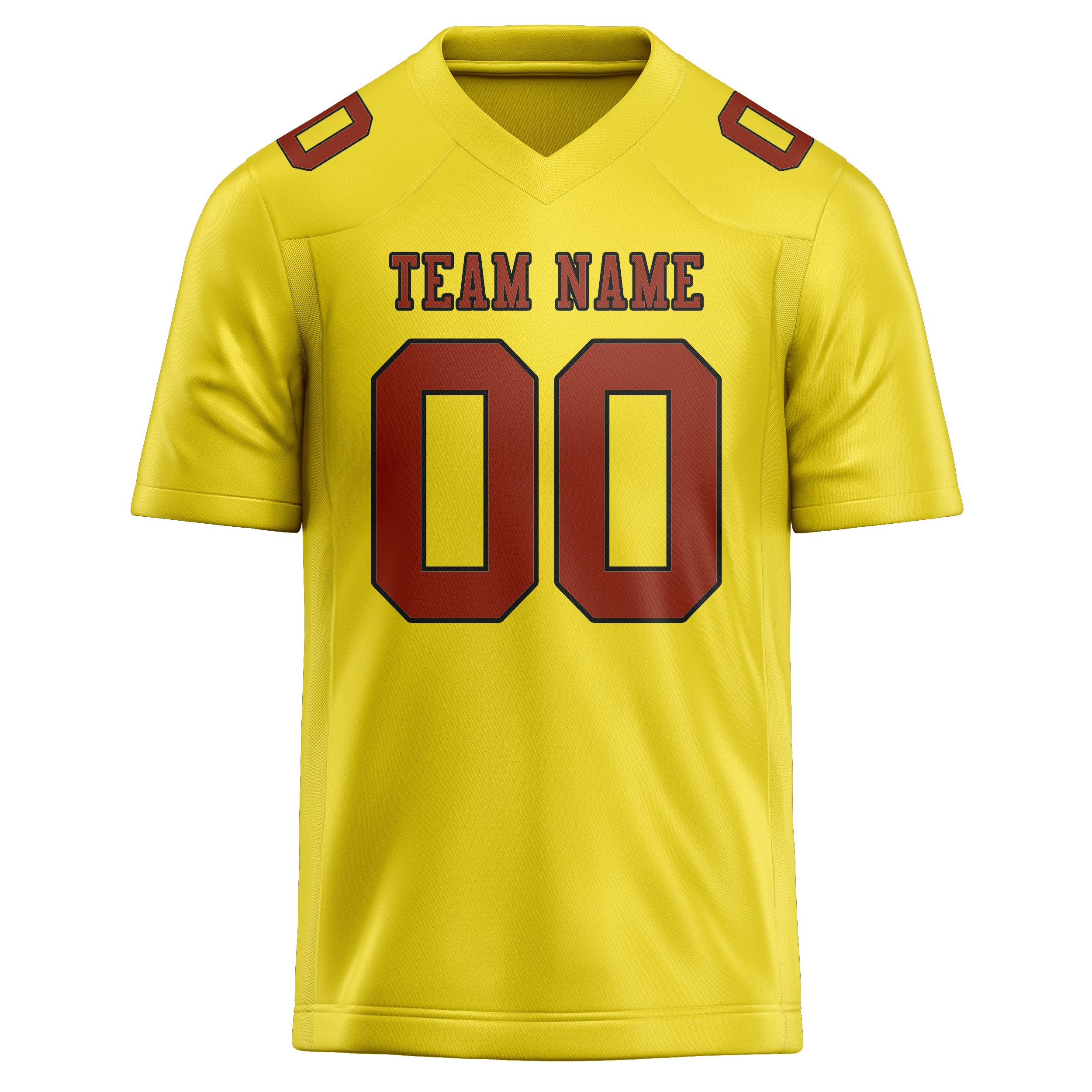 Maglia da rugby professionale personalizzata giallo pallido corallo rosso