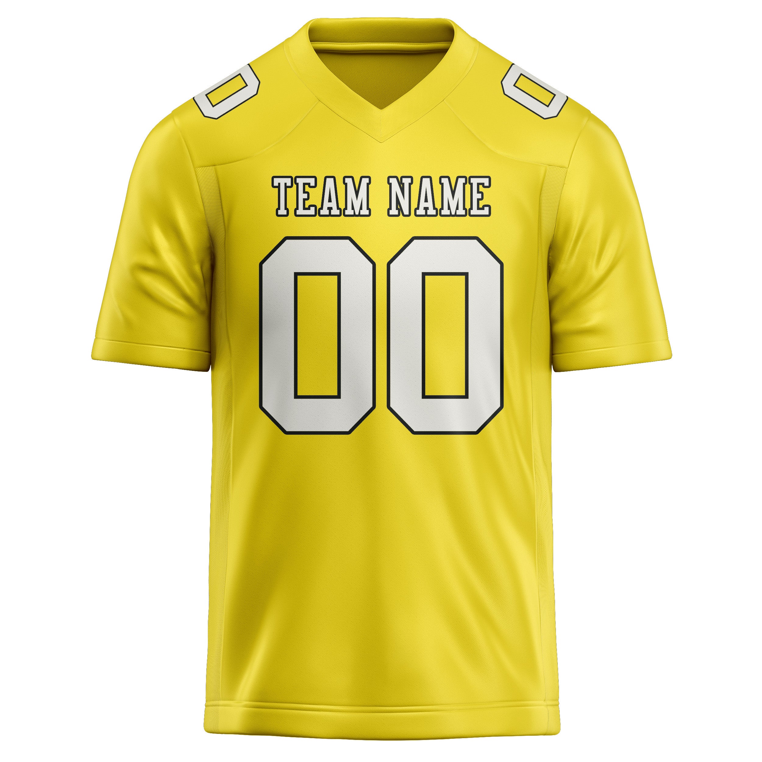Maglia da rugby professionale personalizzata giallo pallido bianca