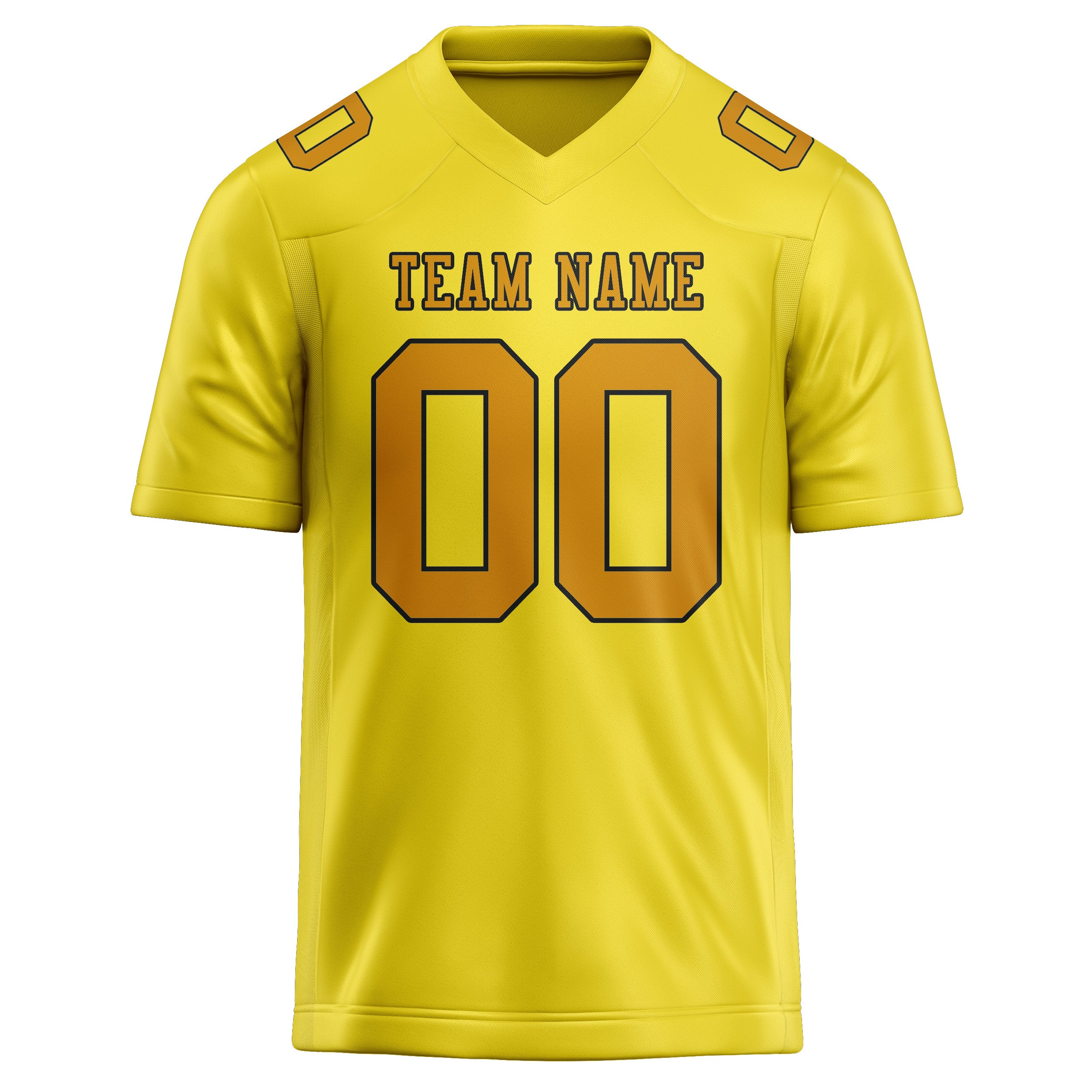 Maglia da rugby professionale personalizzata giallo pallido
