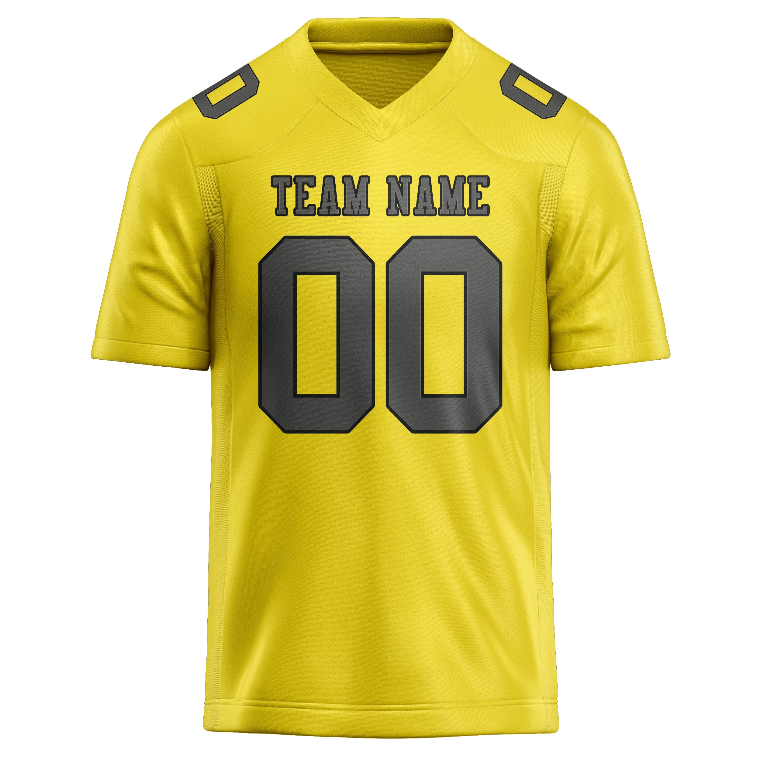 Maglia da rugby personalizzata professionale giallo pallido grigio scuro