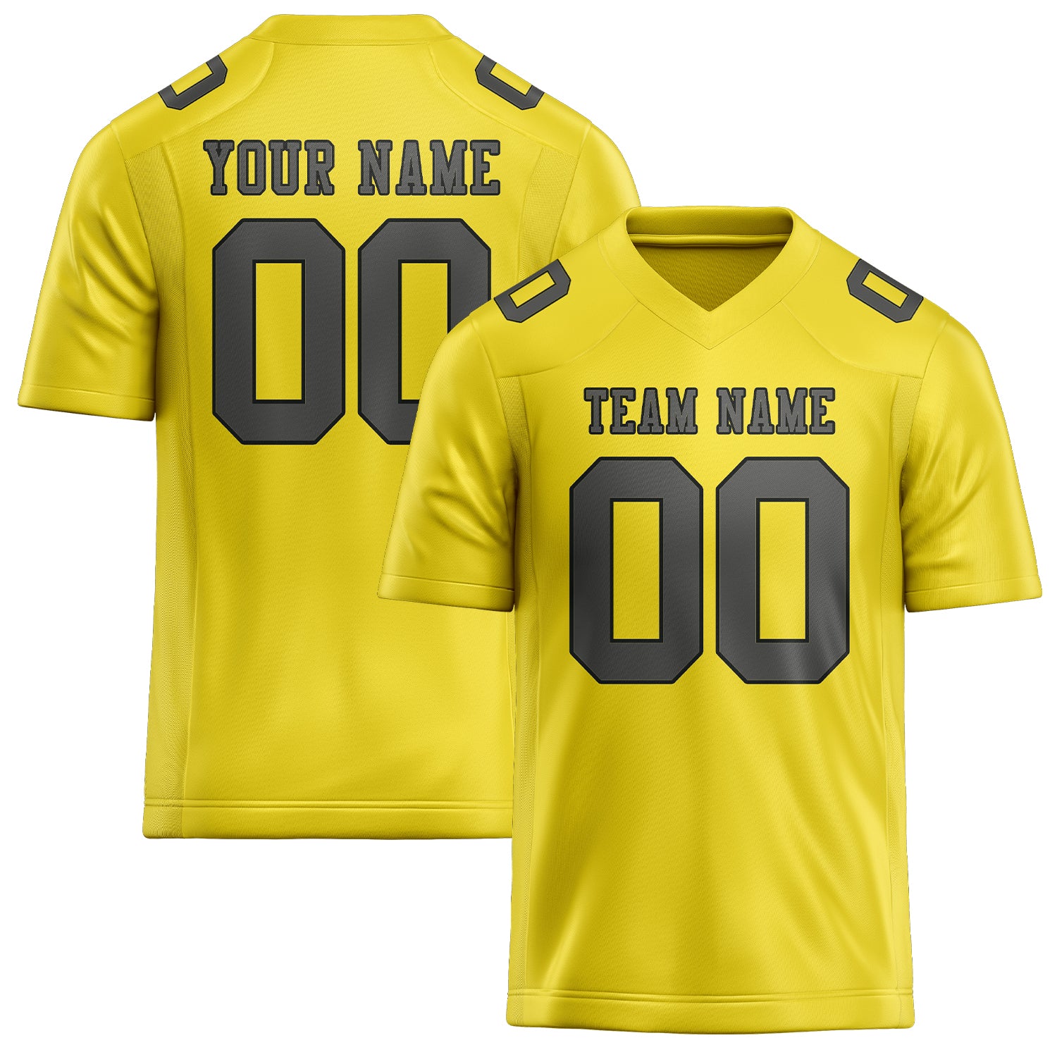 Maglia da rugby personalizzata professionale giallo pallido grigio scuro
