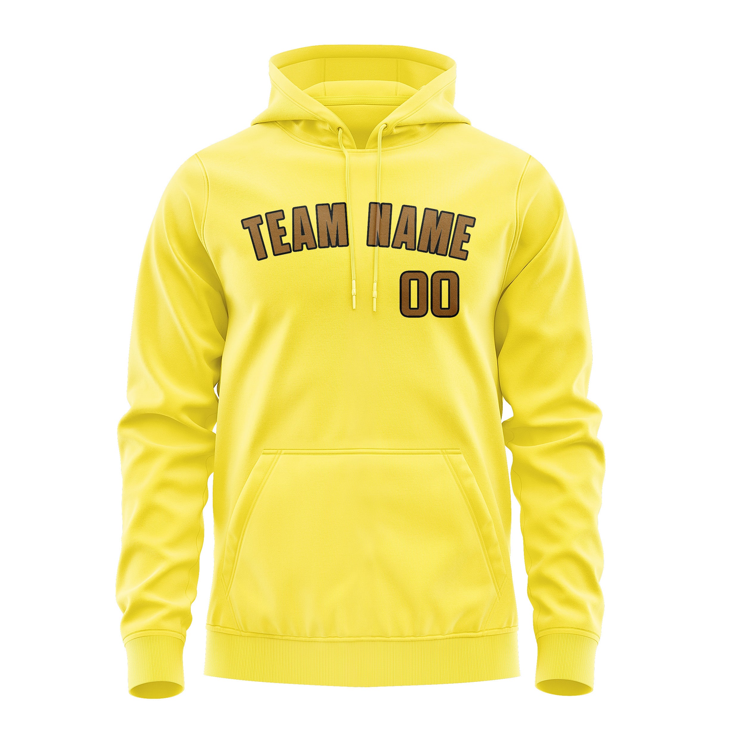 Maßgeschneidertes Blassgelb Khaki Hoodie