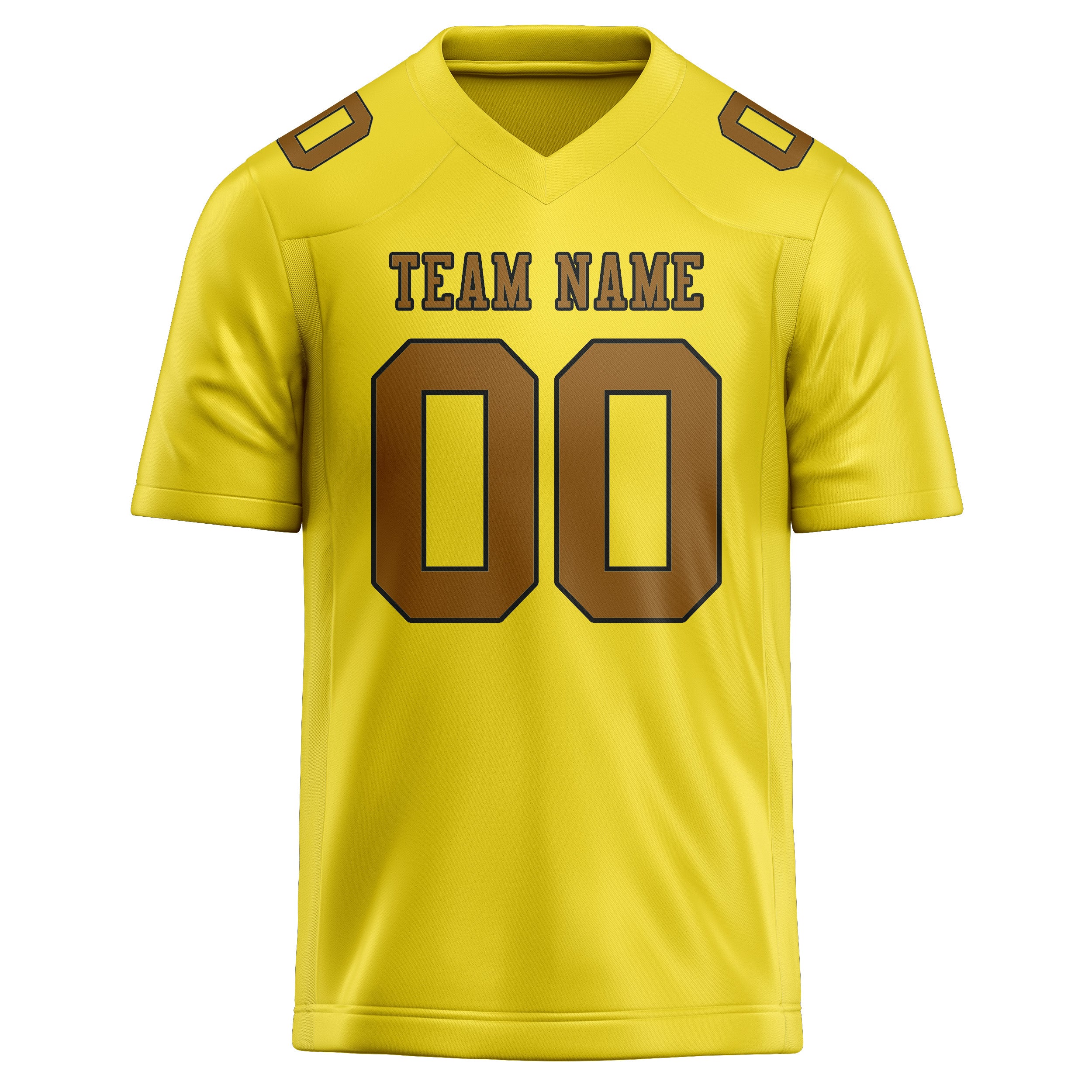 Maglia da rugby personalizzata professionale giallo pallido cachi