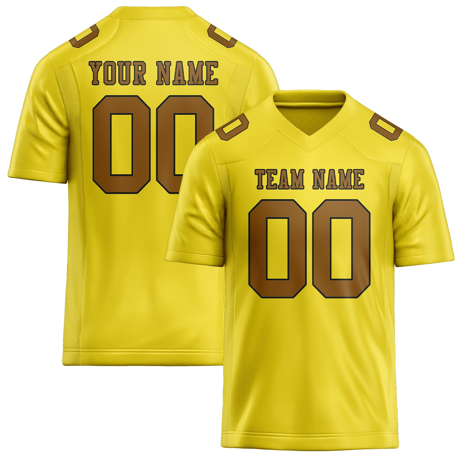Maglia da rugby personalizzata professionale giallo pallido cachi