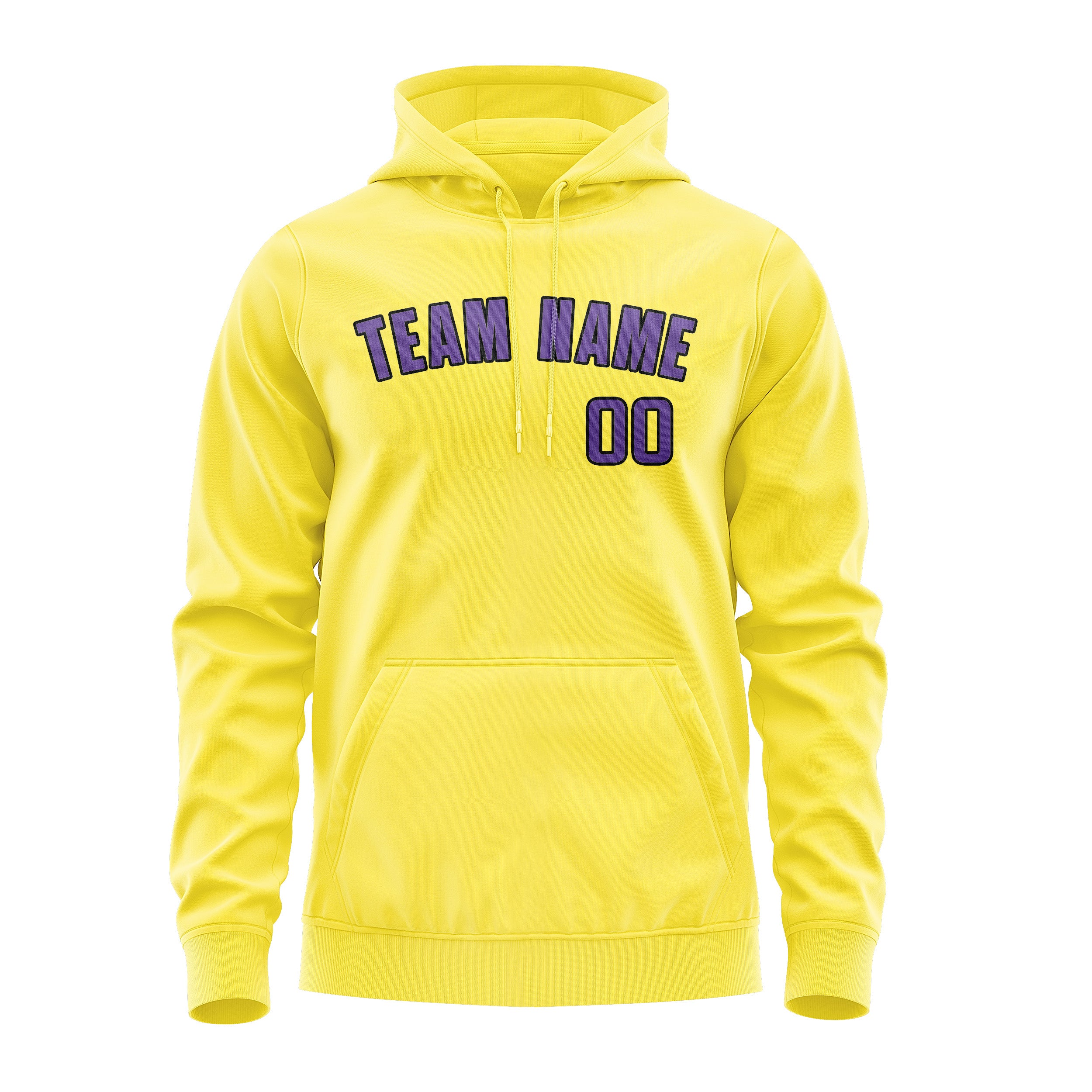 Maßgeschneidertes Blassgelb Lavendel Hoodie