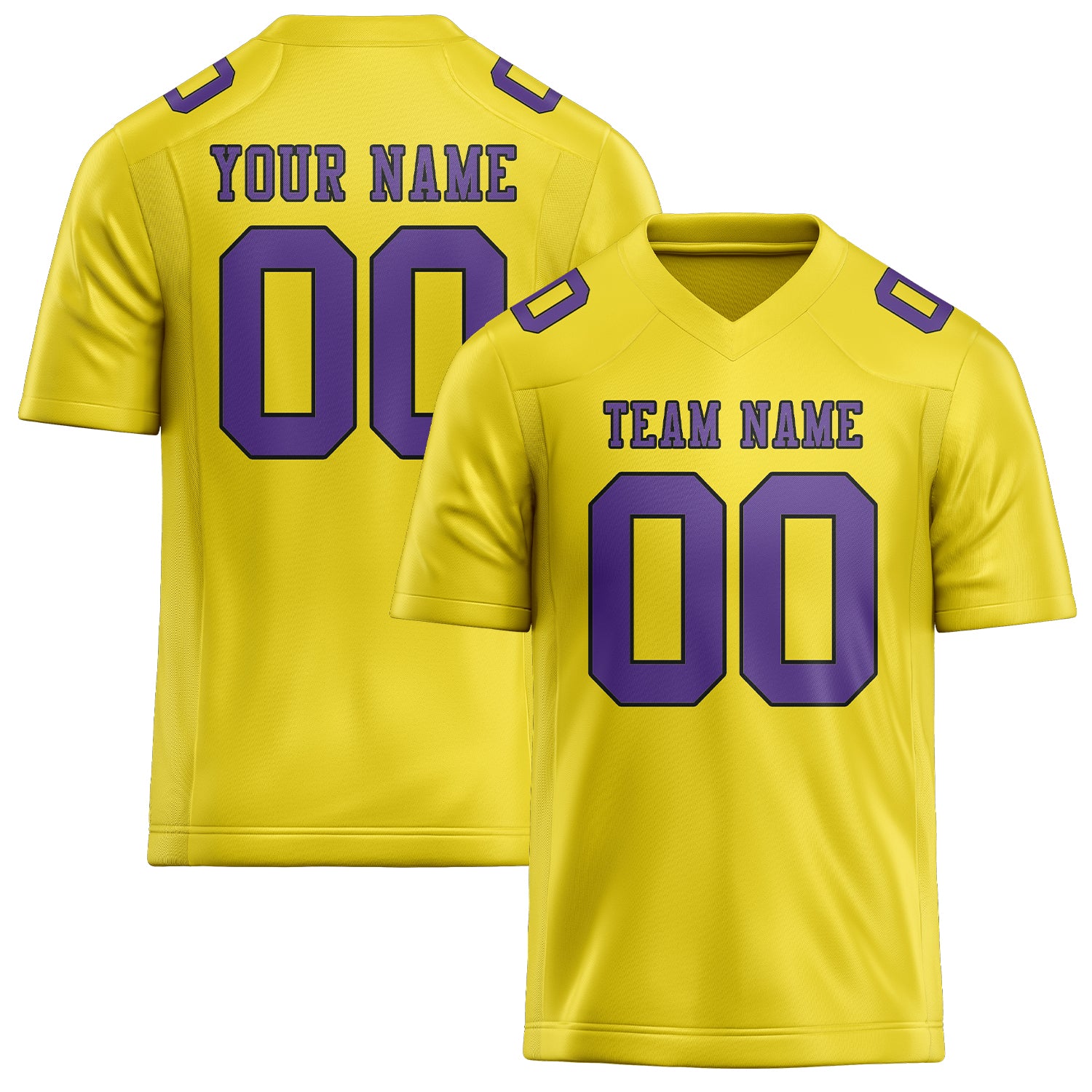 Maglia da rugby personalizzata professionale color giallo pallido lavanda