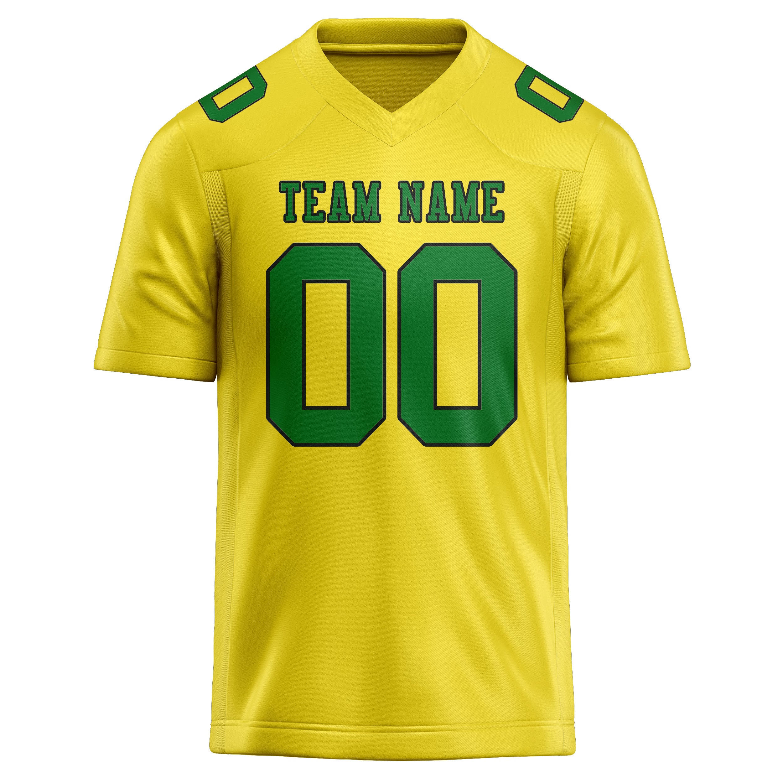 Maglia da rugby personalizzata professionale giallo pallido verde smeraldo