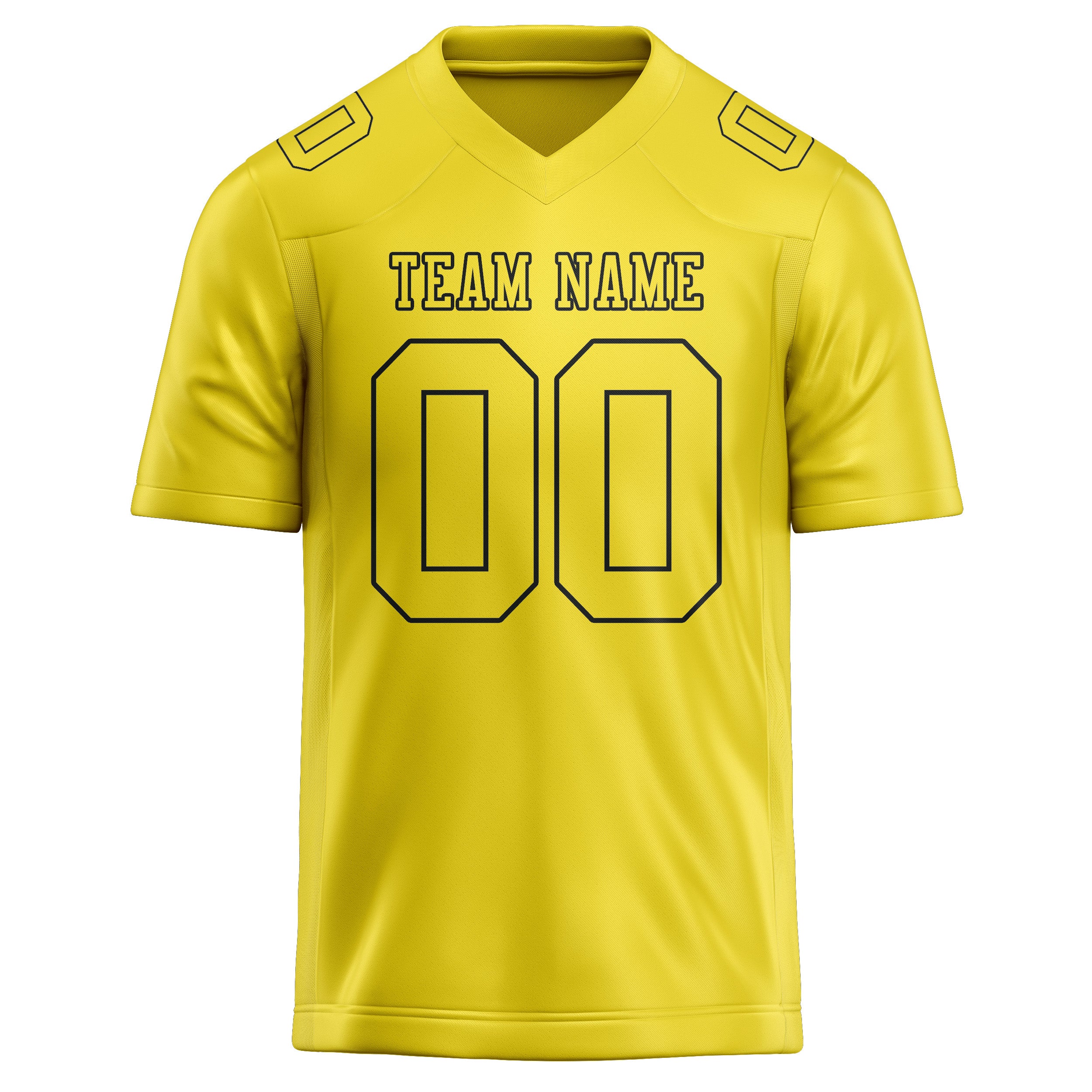 Maglia da rugby professionale su misura, colore giallo pallido