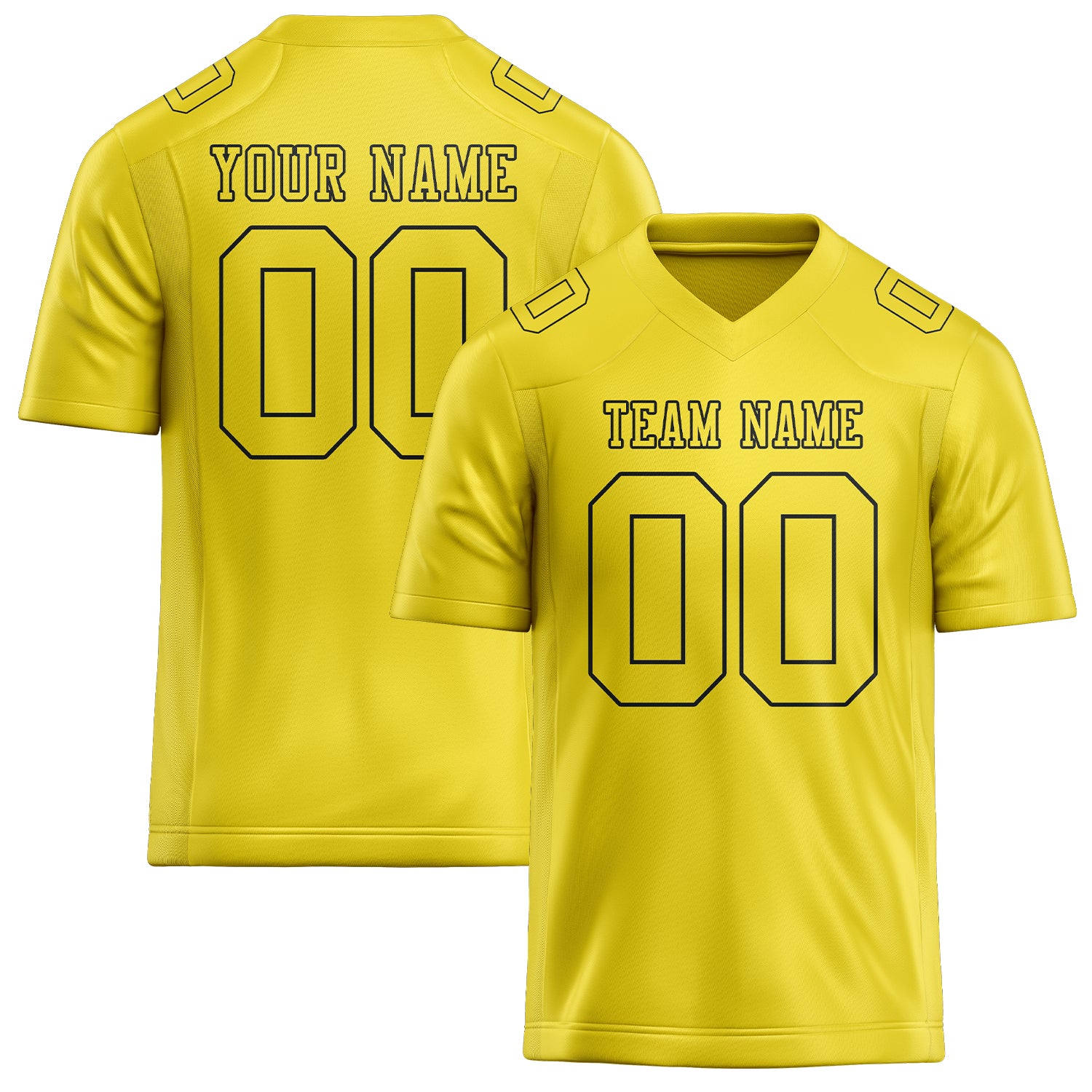 Maglia da rugby professionale su misura, colore giallo pallido