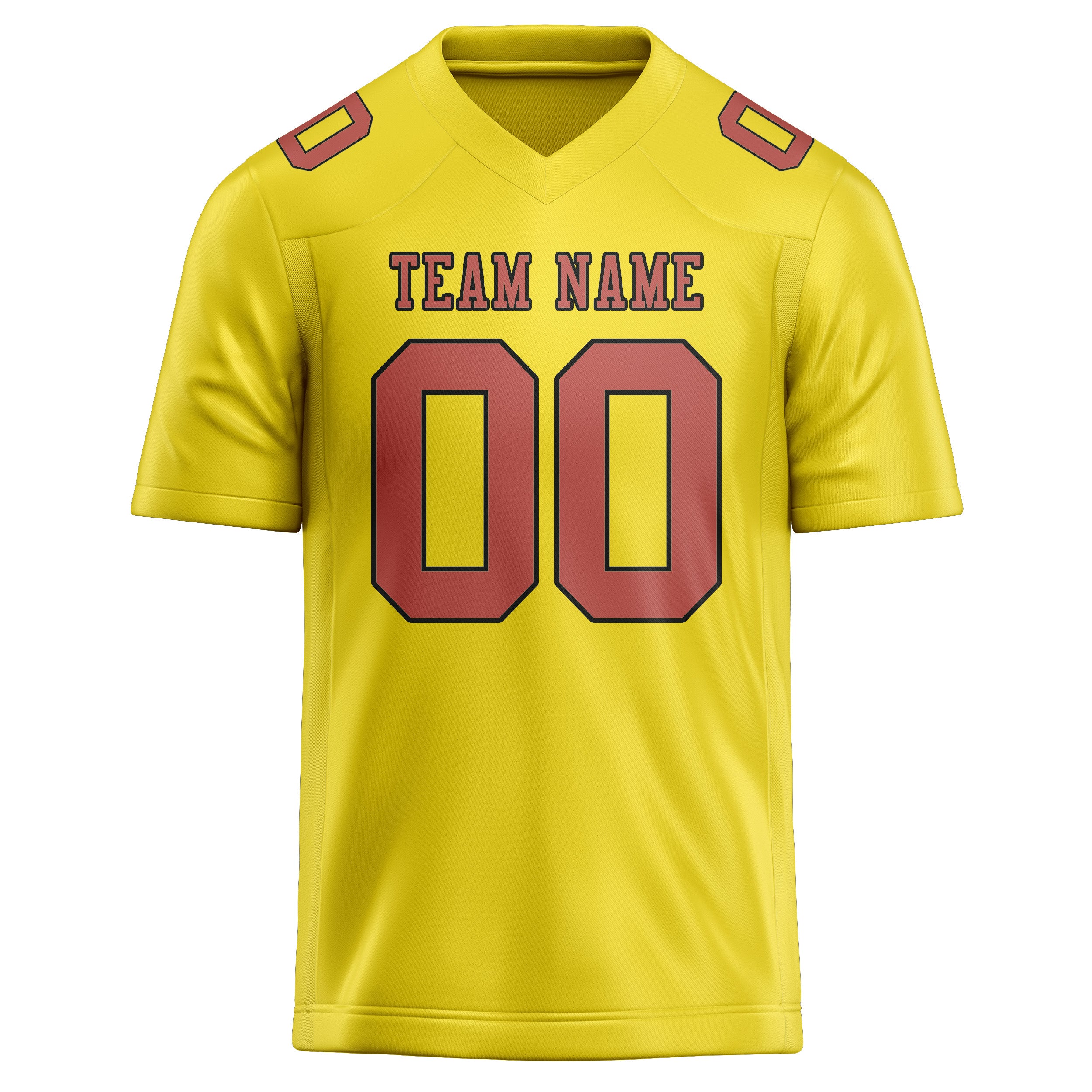 Maglia da rugby personalizzata professionale giallo pallido rame Rose