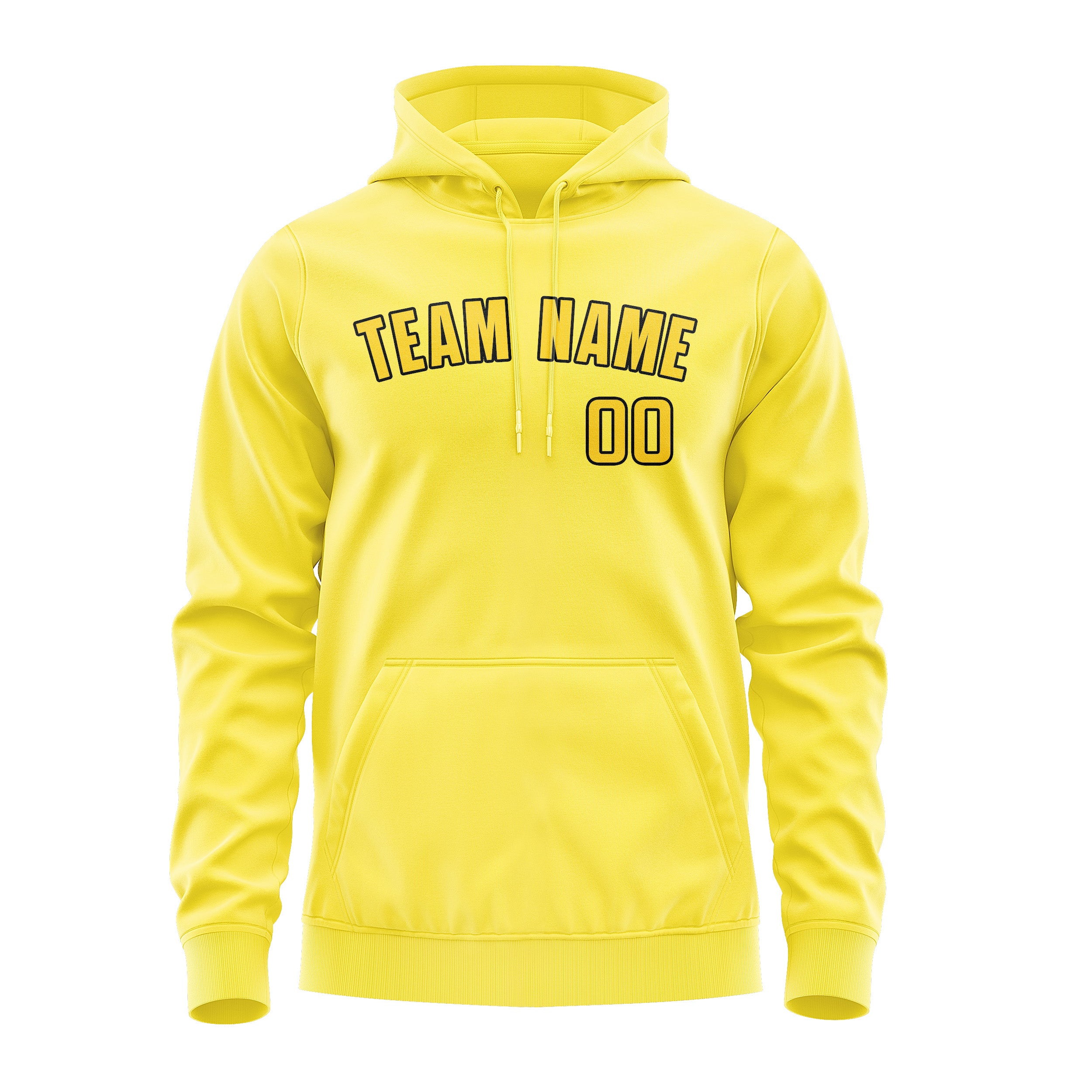 Maßgeschneidertes Blassgelb Gold Hoodie