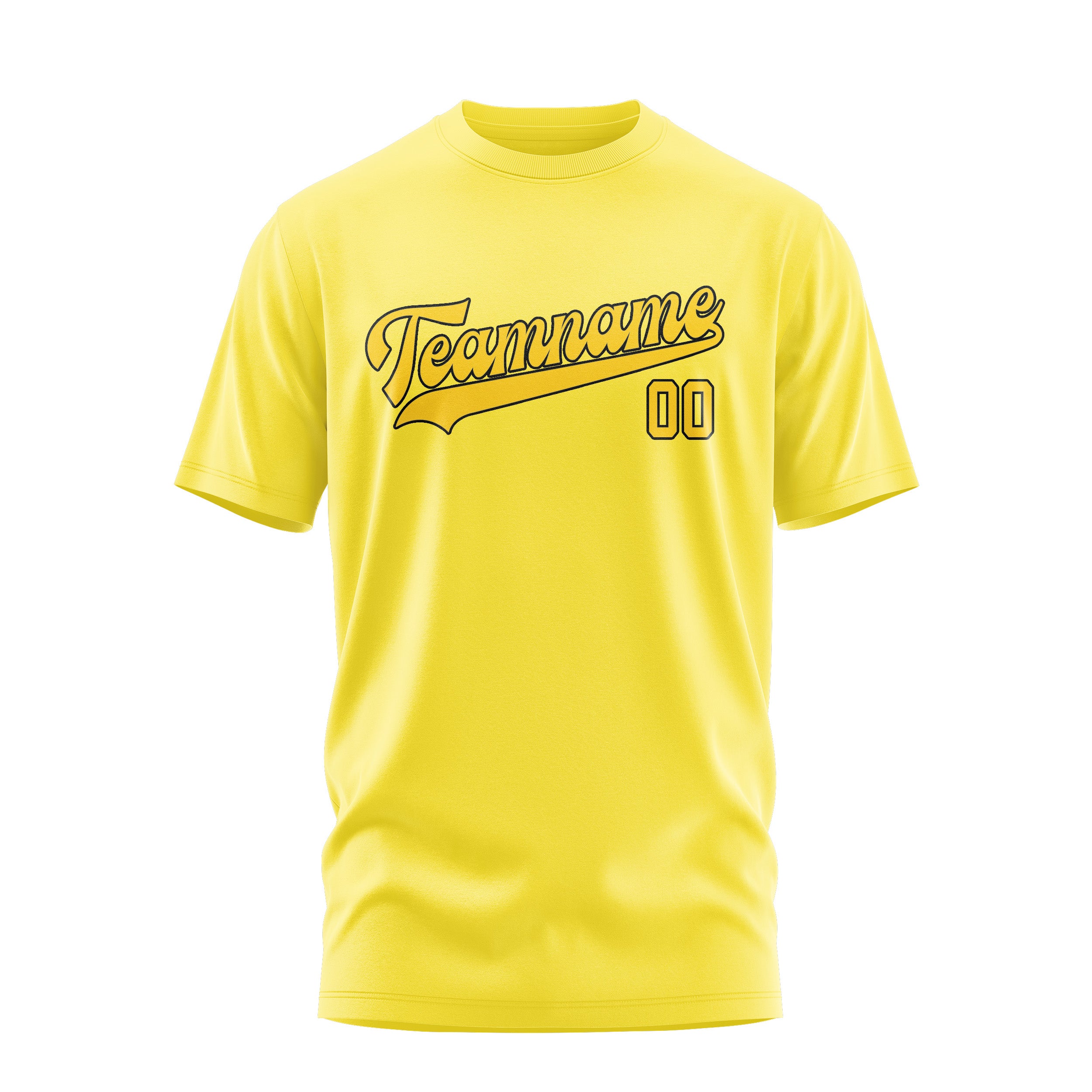 Maßgeschneidertes Blassgelb Gold T-Shirt