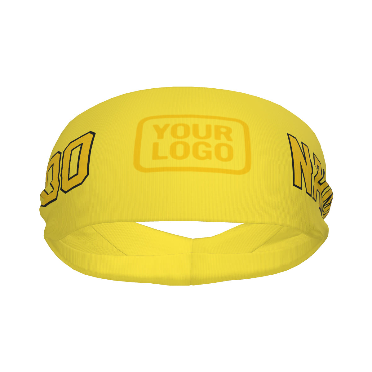 Maßgeschneidertes Blassgelb Gold Sport Stirnband