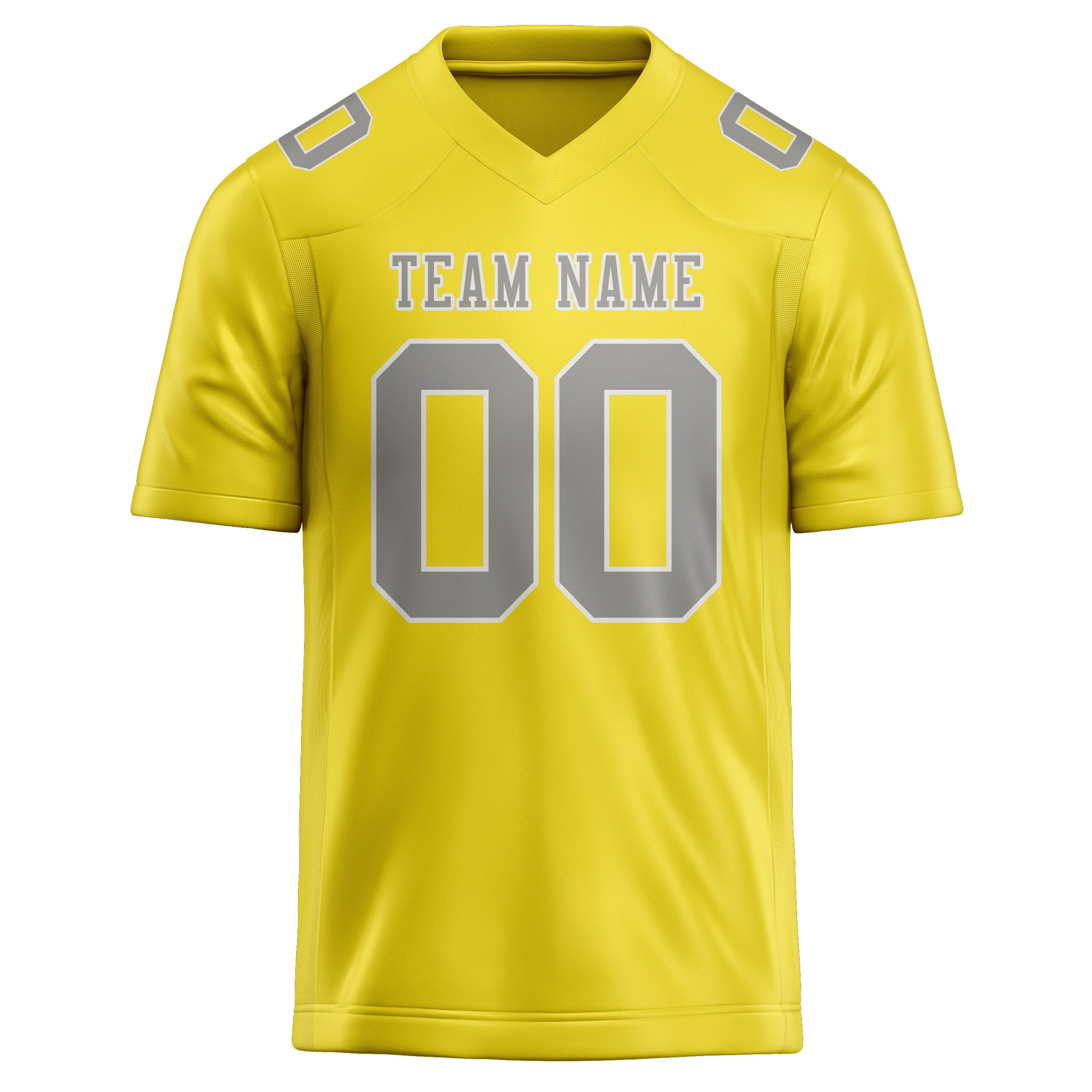 Maglia da rugby personalizzata professionale giallo pallido grigio