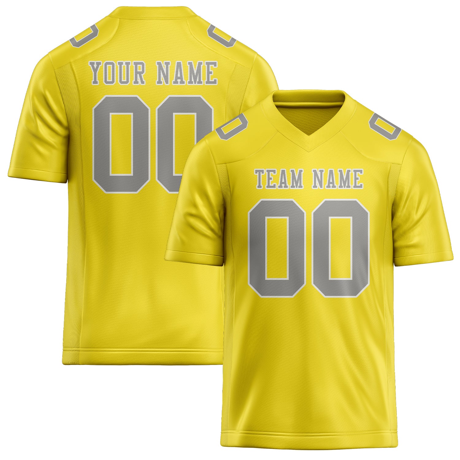Maglia da rugby personalizzata professionale giallo pallido grigio