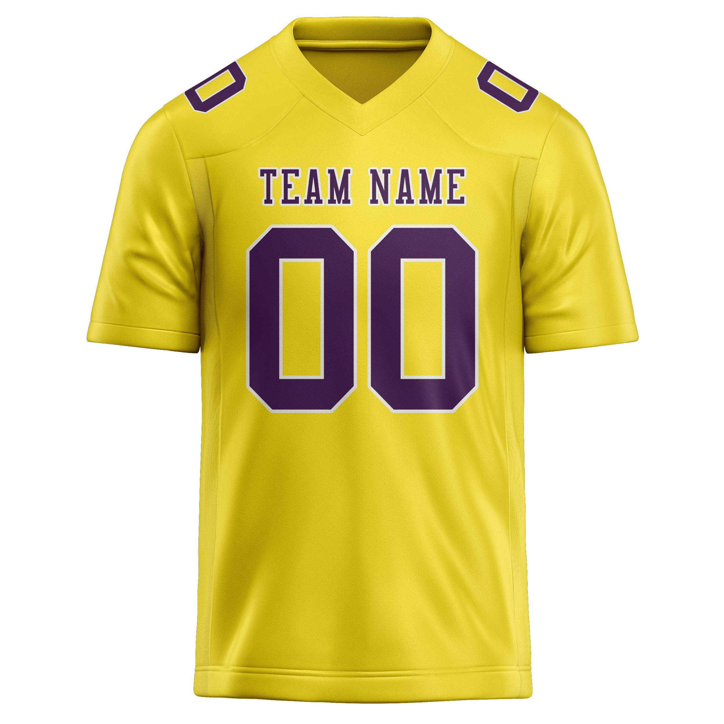Maglia da rugby professionale personalizzata giallo pallido viola