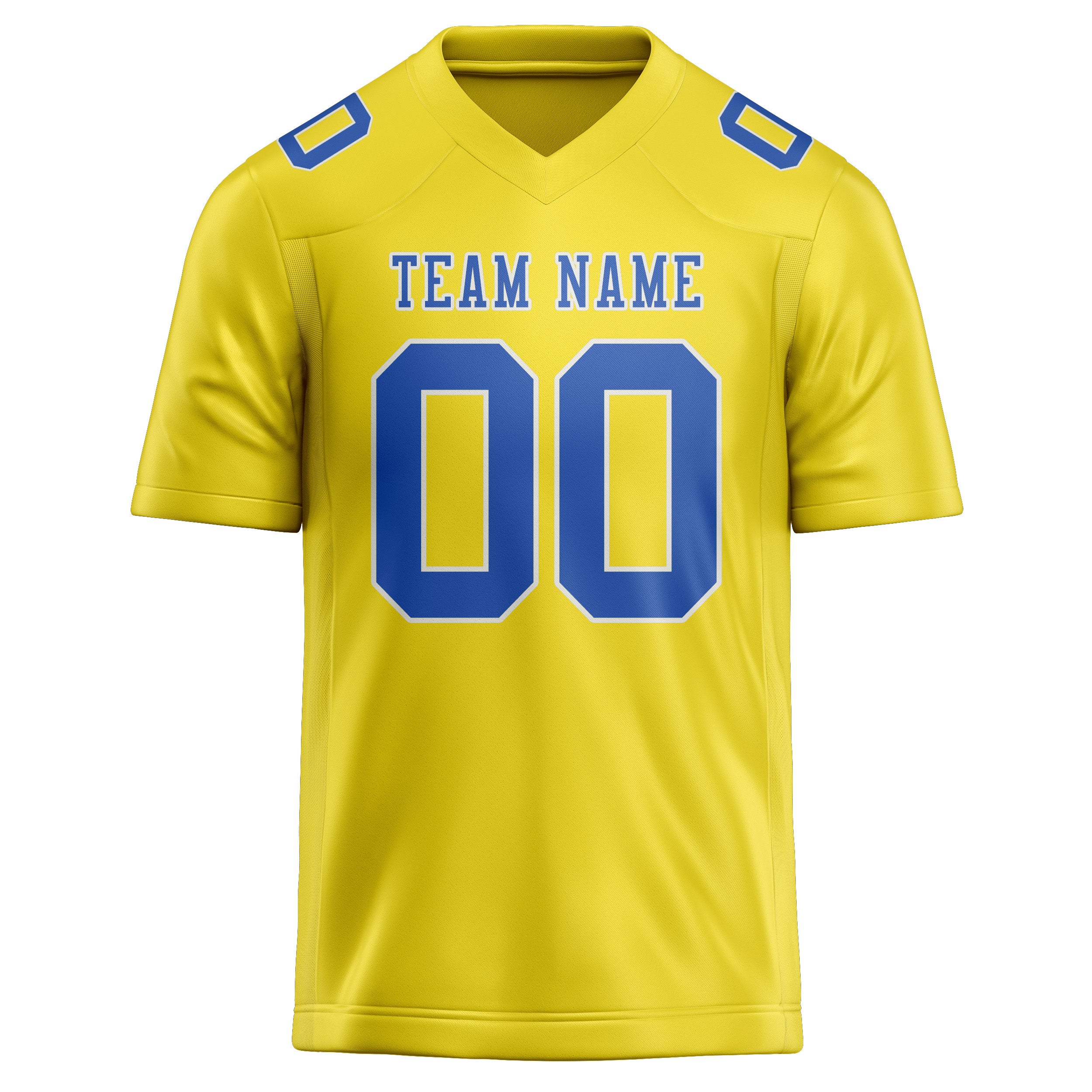 Maglia da rugby professionale personalizzata giallo pallido azzurro cielo