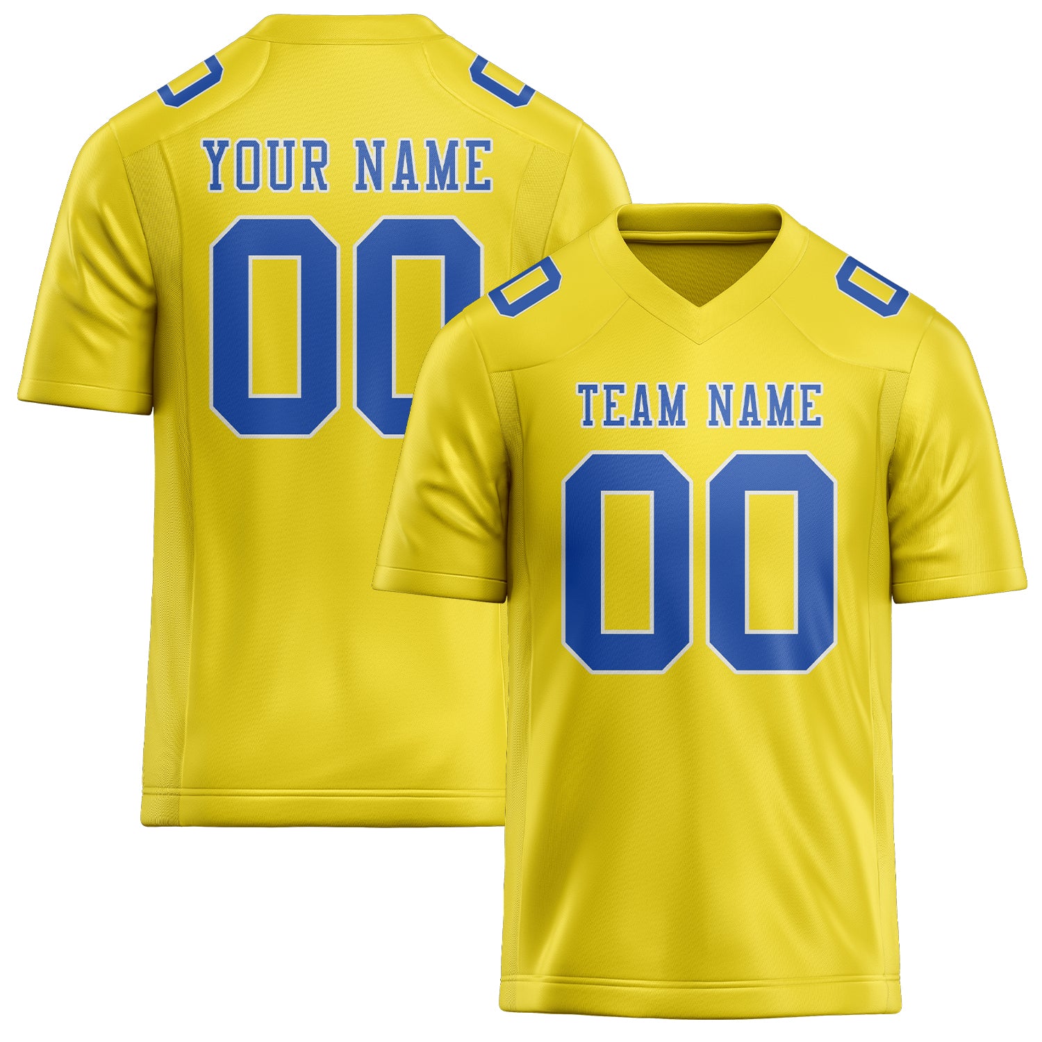 Maglia da rugby professionale personalizzata giallo pallido azzurro cielo