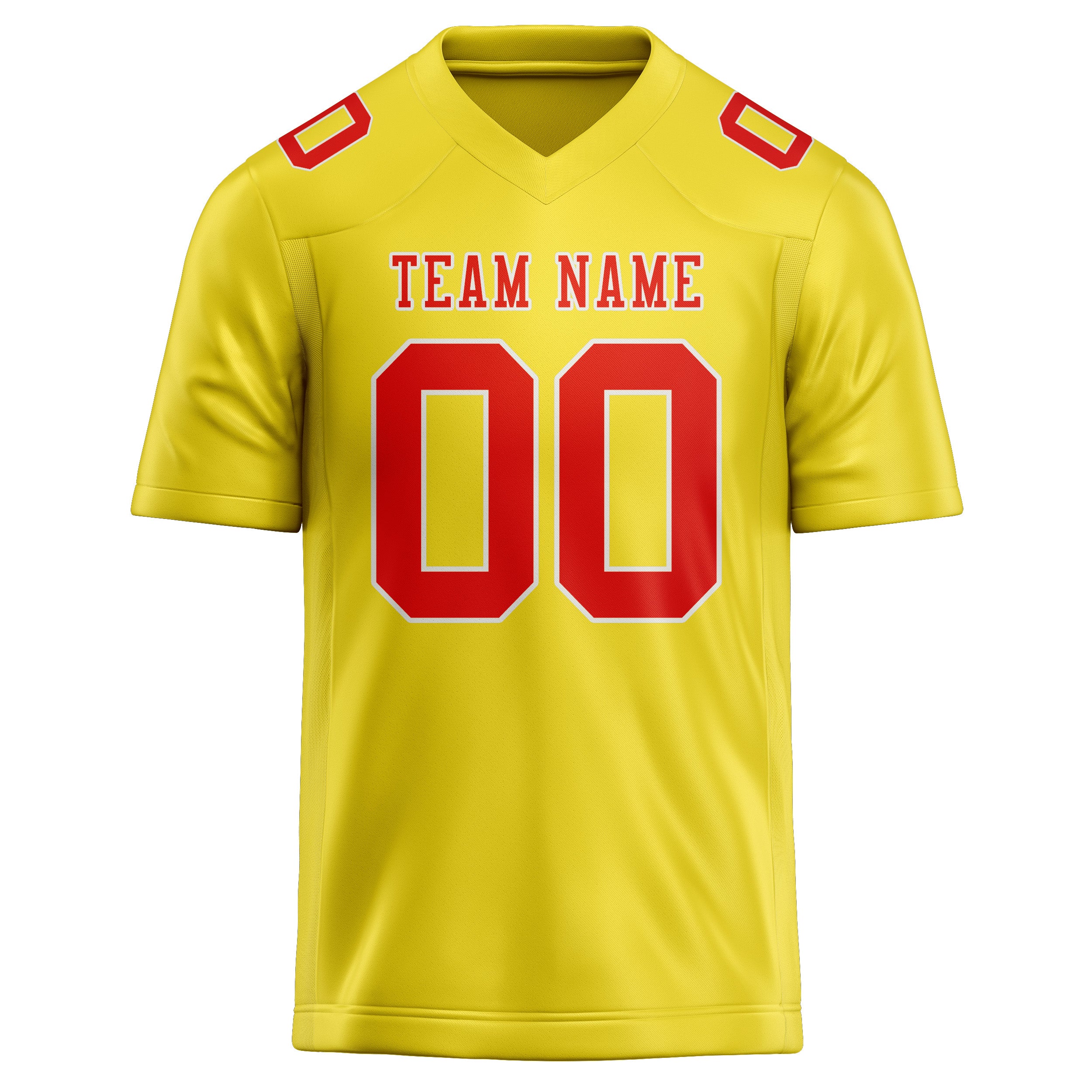 Maglia da rugby professionale personalizzata giallo pallido arancione rosso